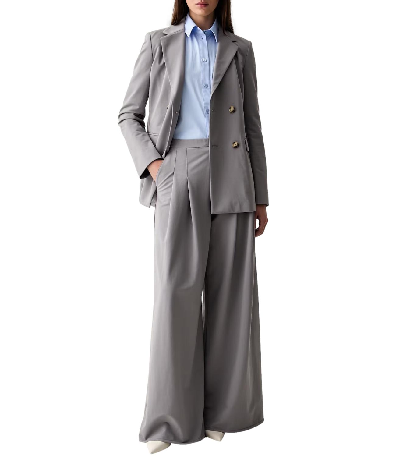 Mm Pantalone da Donna - Grigio Medio - 2626786147600