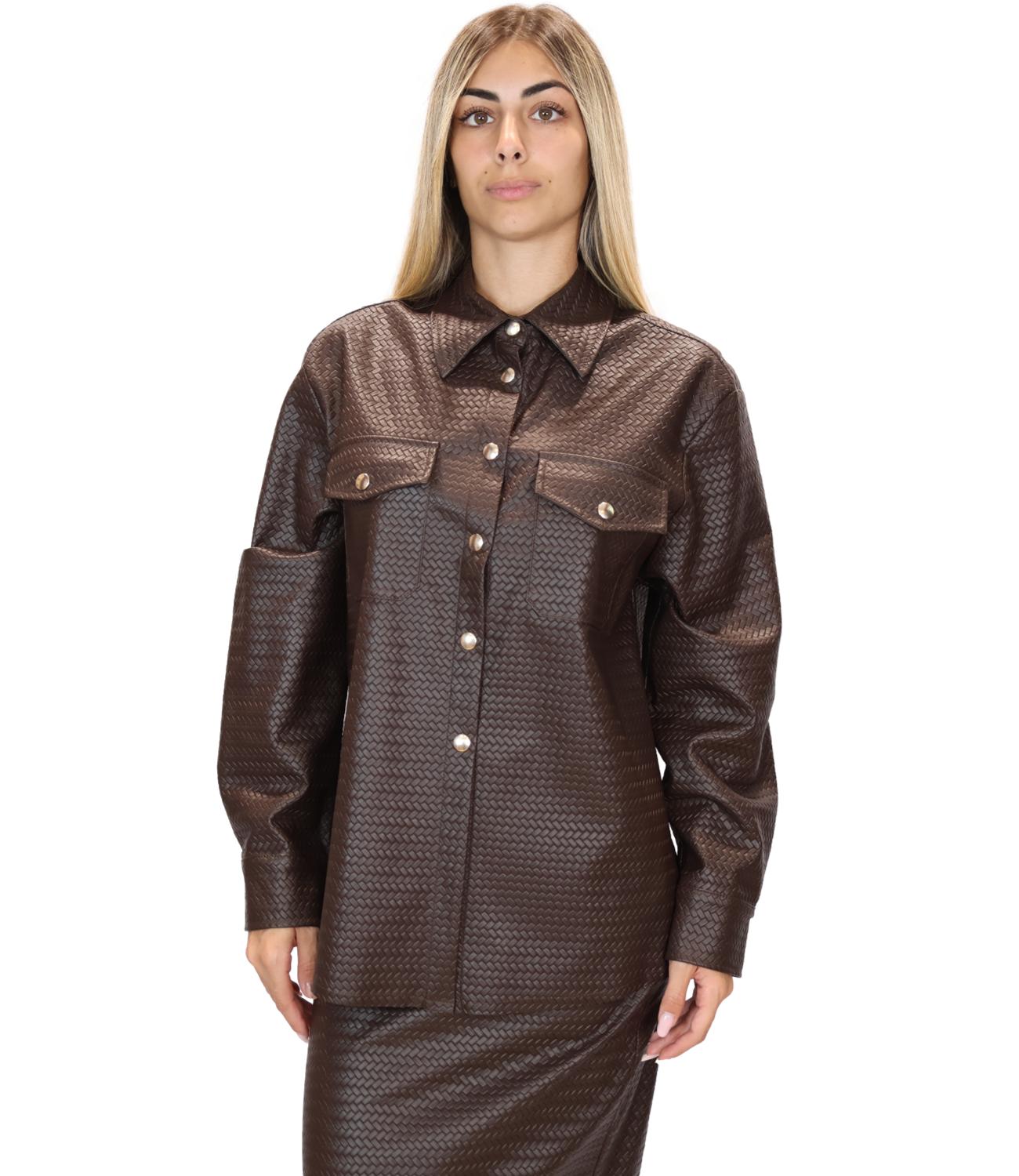 Motel Camicia da Donna - Cioccolato - 226030l