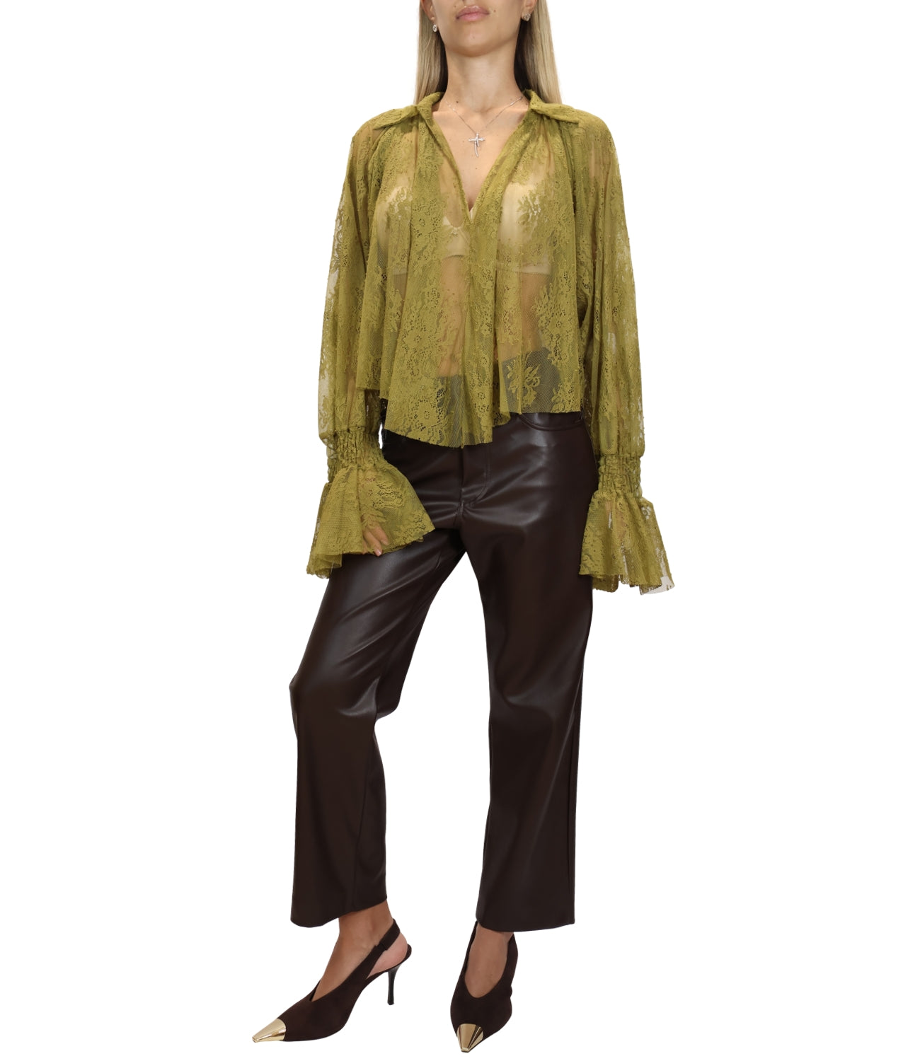 Motel Camicia da Donna - Olio - 80B-C693fw26
