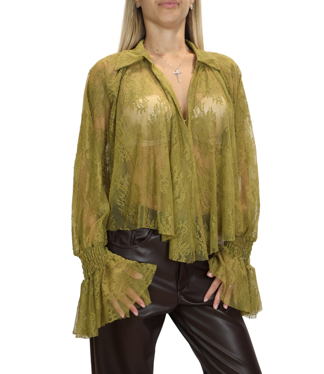 Motel Camicia da Donna - Olio - 80B-C693fw26