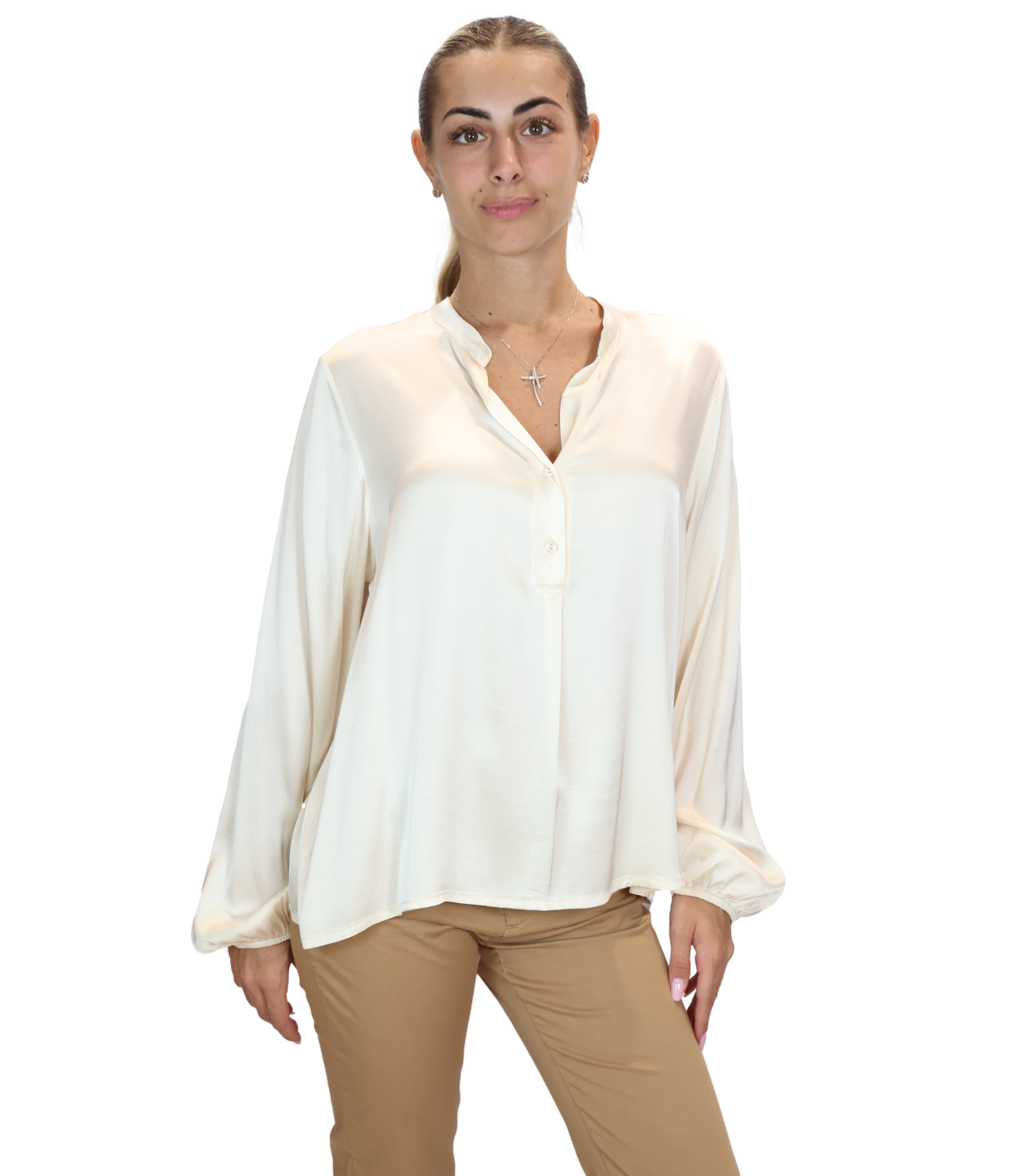 Motel Maglia da Donna - Burro - C200c97Q-126