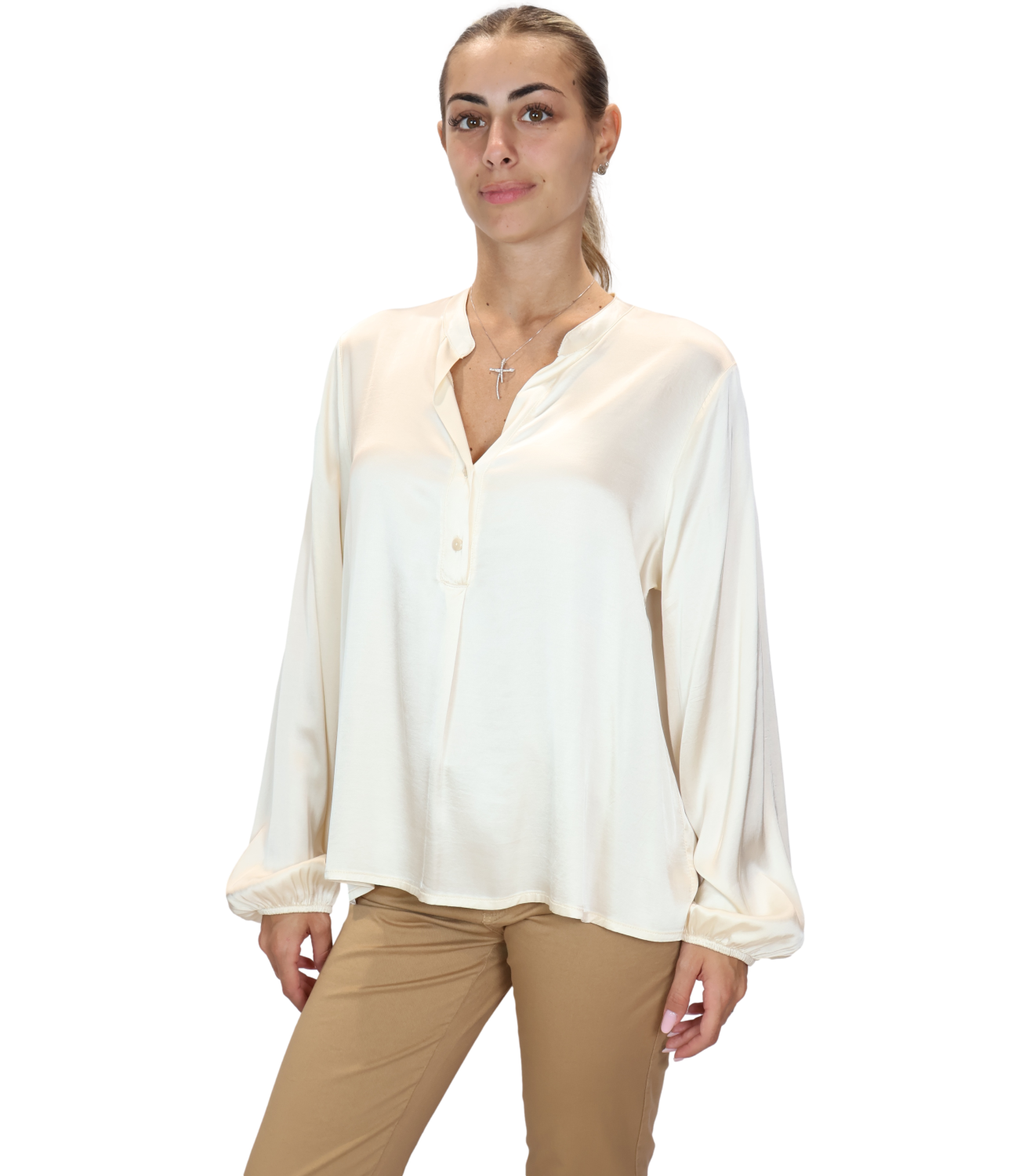 Motel Maglia da Donna - Burro - C200c97Q-126