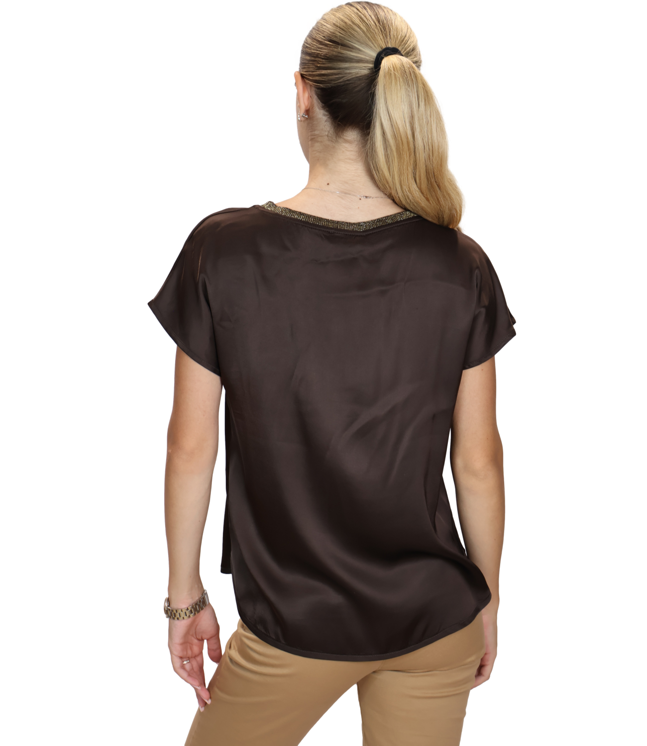 Motel Blusa da Donna - Moka - C622b97Q-126