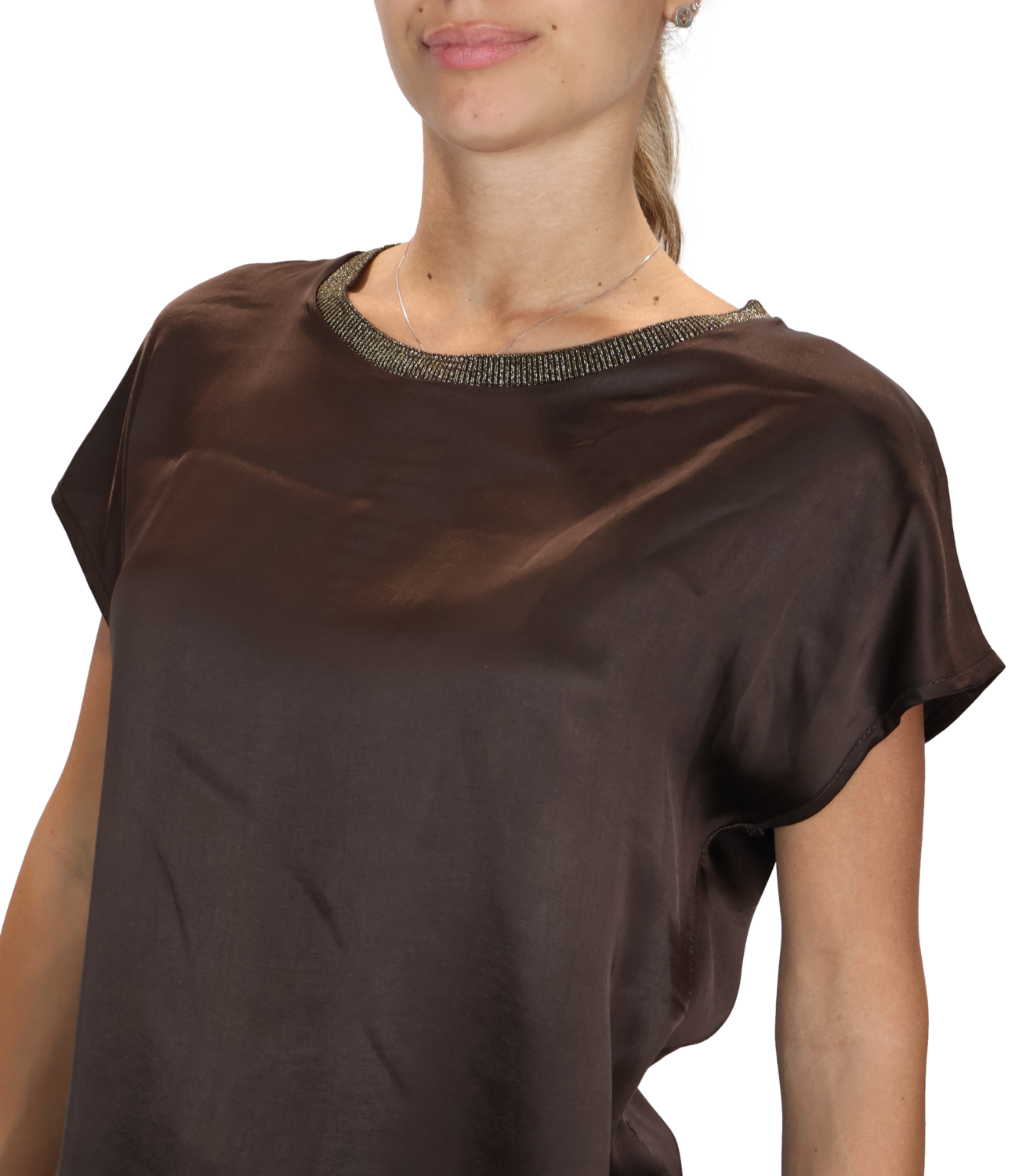 Motel Blusa da Donna - Moka - C622b97Q-126