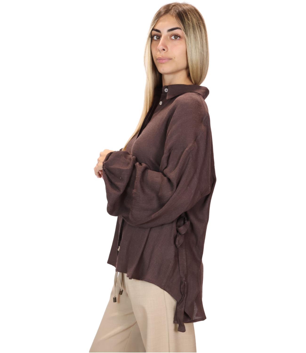 Motel Camicia da Donna - Fondente - C7387-T274-Bas