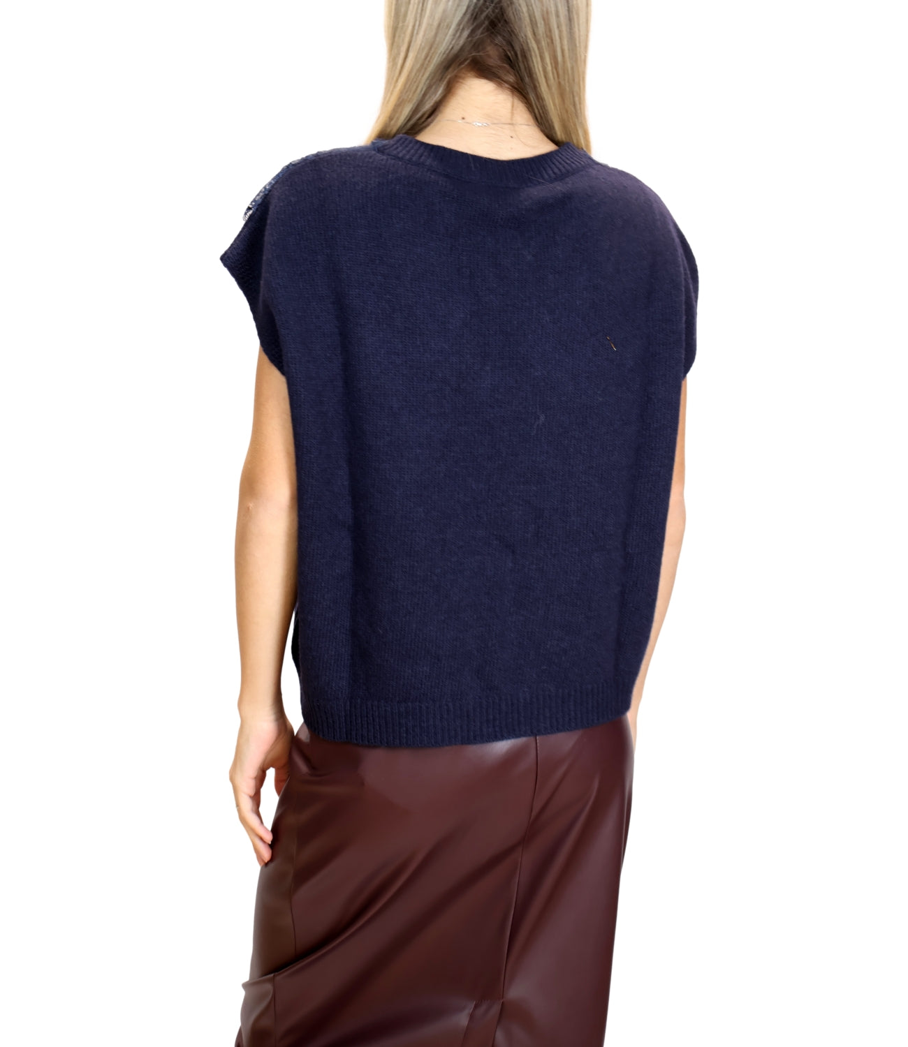 Motel Gilet da Donna - Blu - D81560/app1