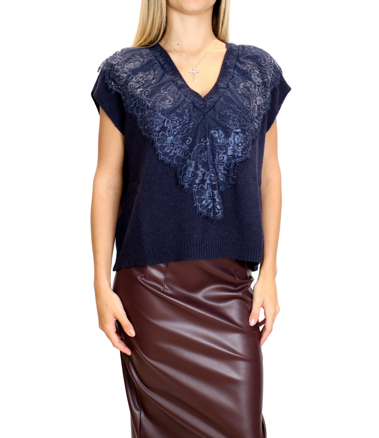 Motel Gilet da Donna - Blu - D81560/app1