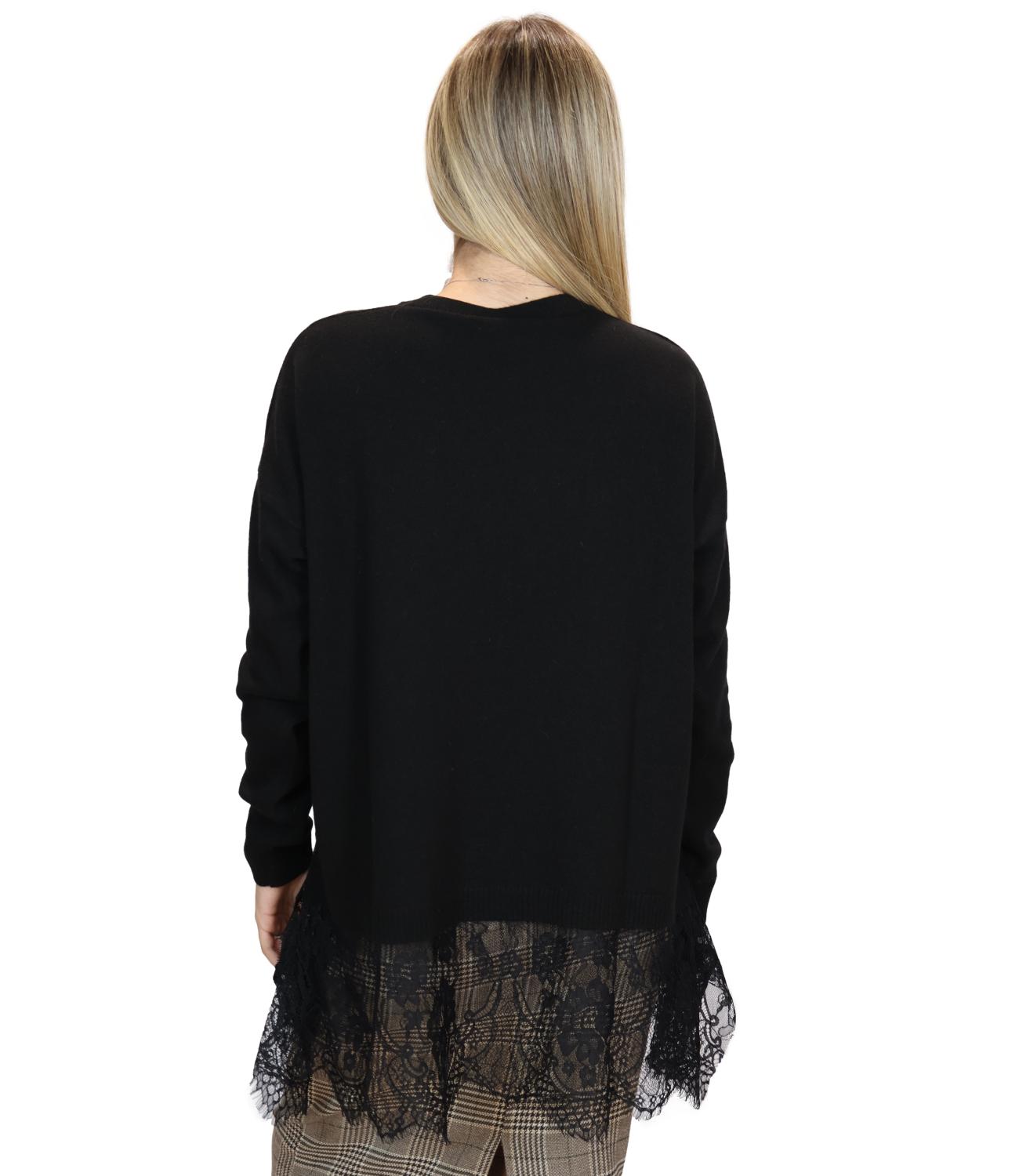 Motel Maglia da Donna - Nero - D82637-App1