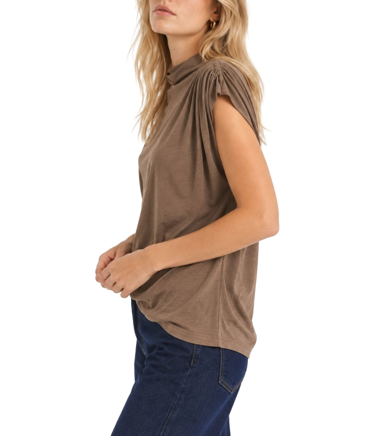 Myastreet Top da Donna - Fango - Esml306-06