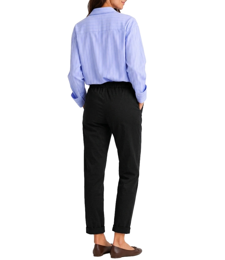 Myastreet Pantalone da Donna - Nero - Ma3003-06