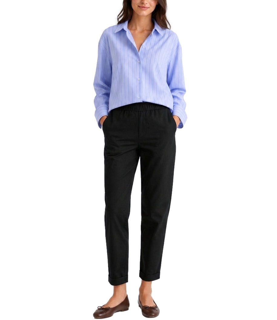 Myastreet Pantalone da Donna - Nero - Ma3003-06