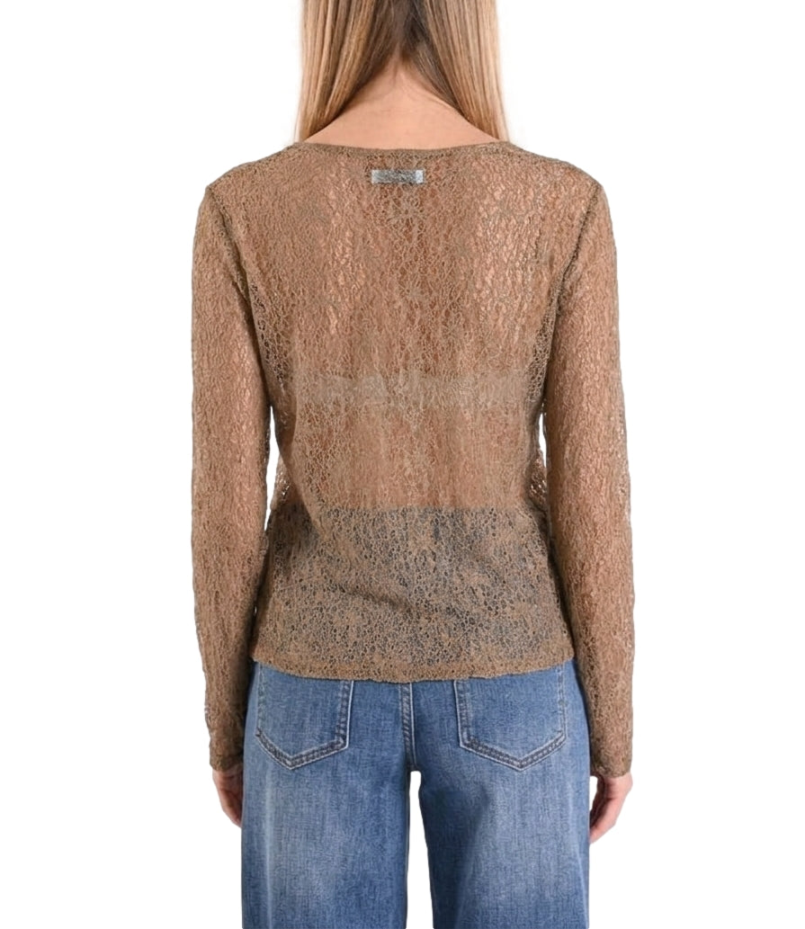 Myastreet Maglia da Donna - Tabacco - Pn0105-06
