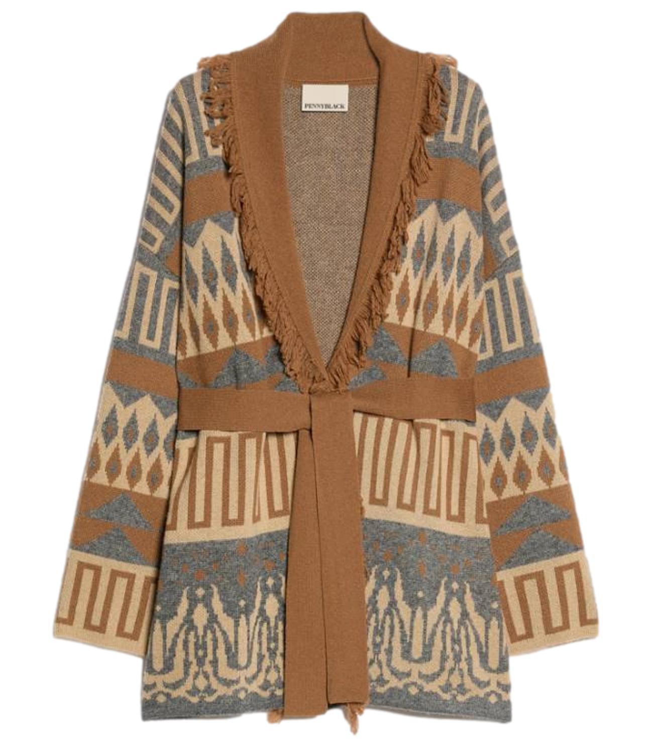 Penny Black Cardigan da Donna - Tabacco - 2621346073200