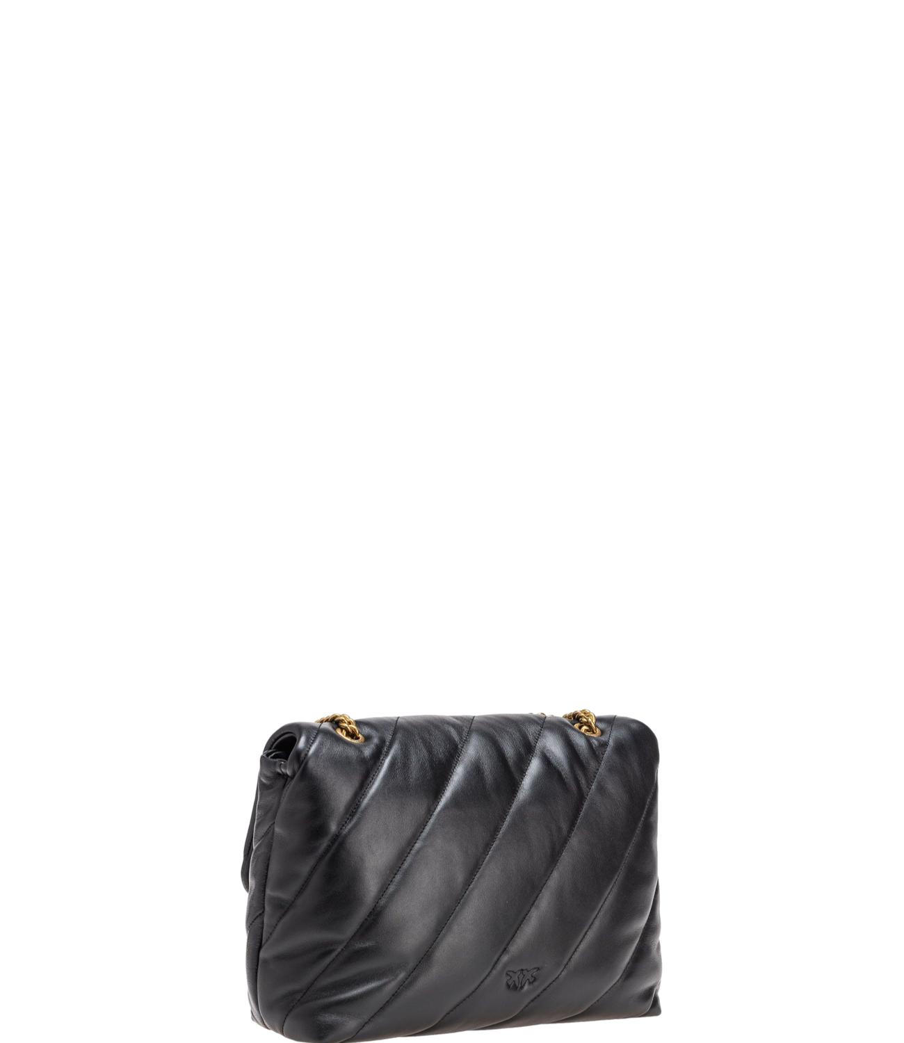 Pinko Borsa da Donna - NerO-Antique Gold - 100037-A0f2