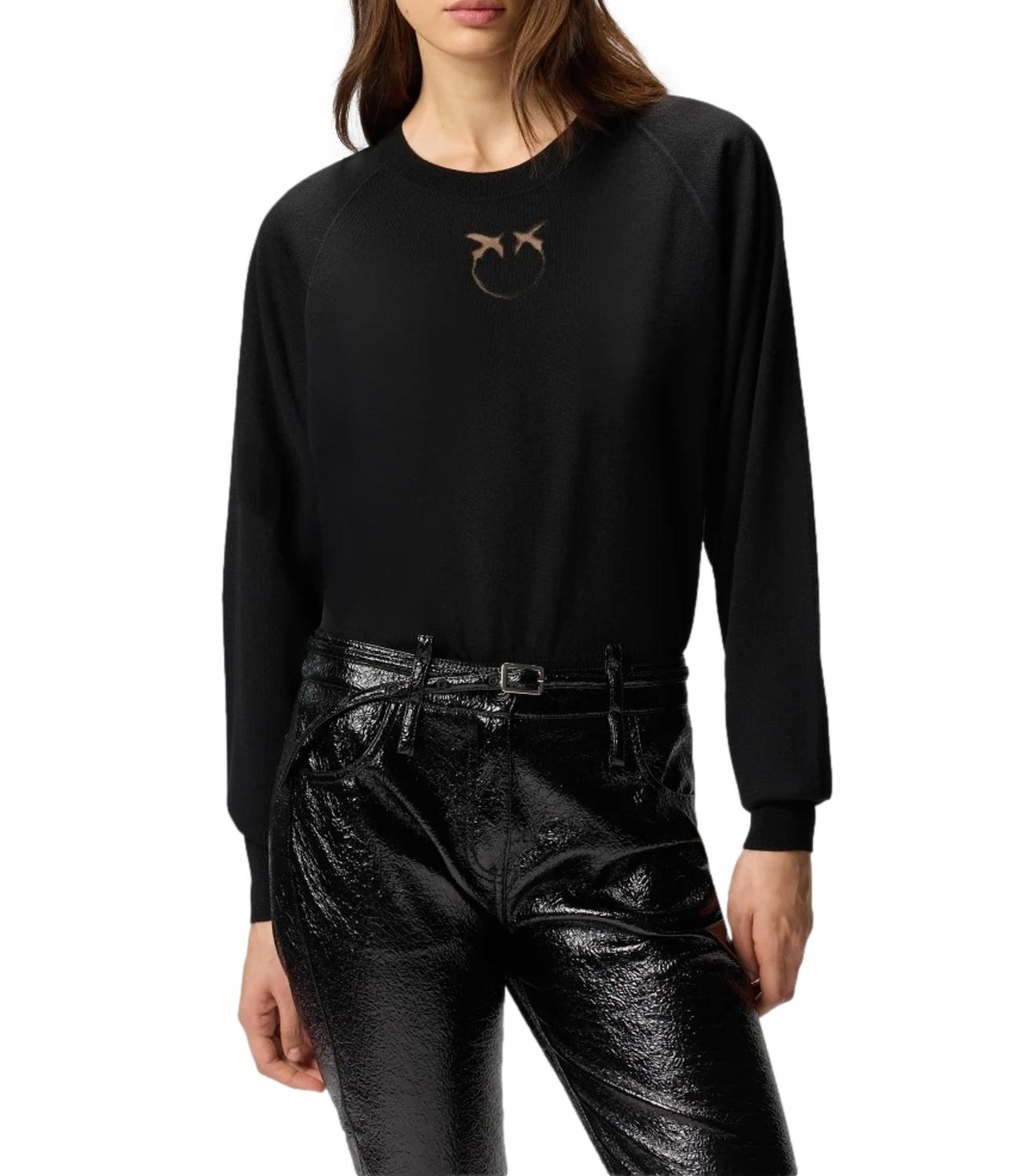 Pinko Maglia da Donna - Nero Limousine - 105417-A18m