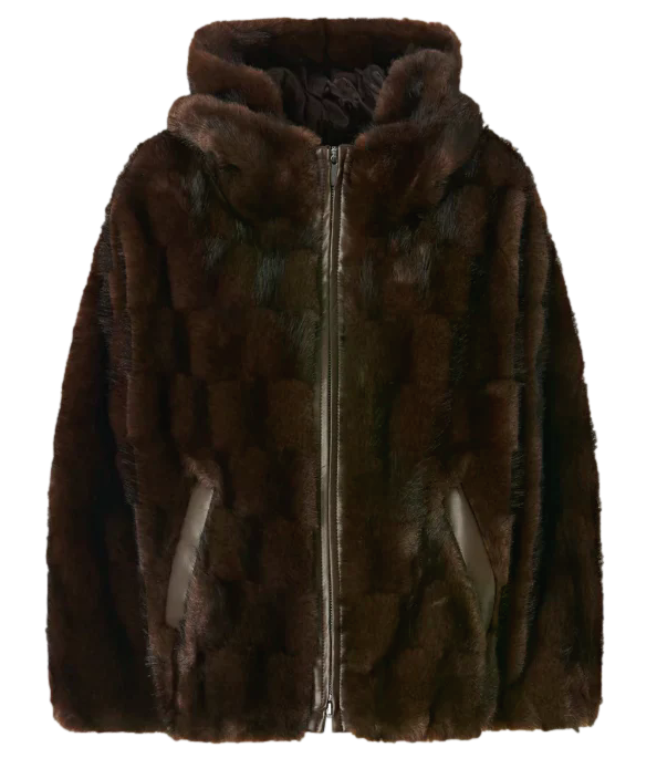 Pinko Pelliccia da Donna - MarronE-Chicco Di Caffe' - 107054-A3c5