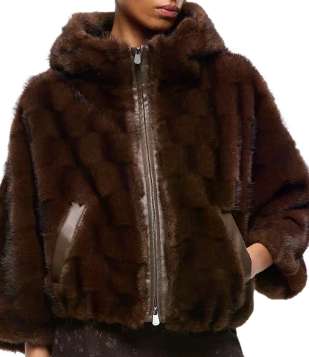 Pinko Pelliccia da Donna - MarronE-Chicco Di Caffe' - 107054-A3c5