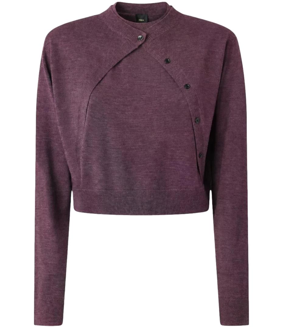 Pinko Maglia da Donna - Viola Prugna Perfetto - 107259-A3fy