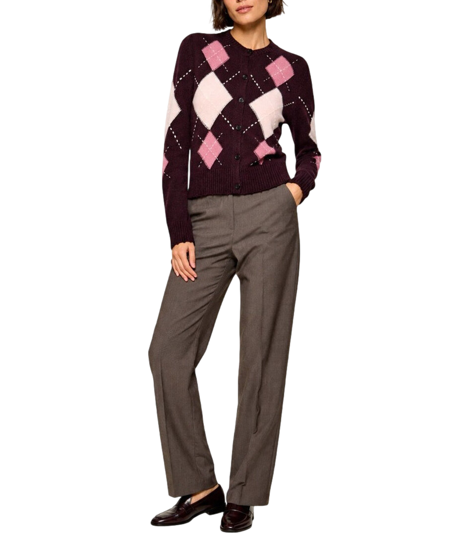 Pinko Maglia da Donna - Bordeaux/rosa - 107284-A3ie