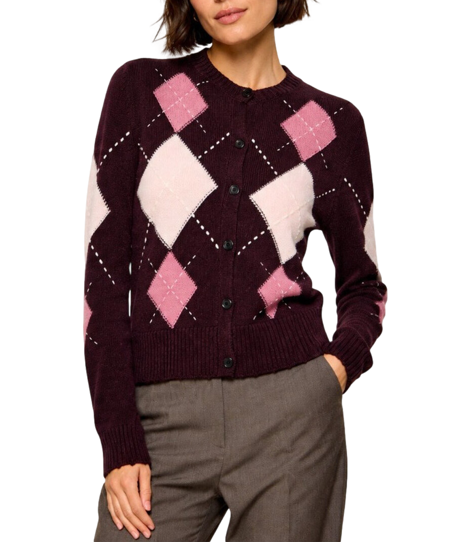 Pinko Maglia da Donna - Bordeaux/rosa - 107284-A3ie