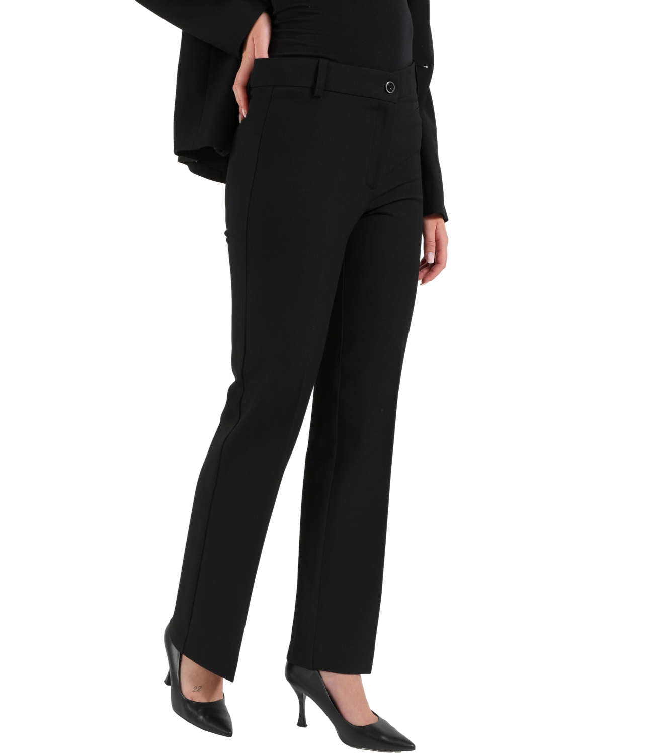 Pinko Pantalone da Donna - Nero Limousine - 107415-A3da