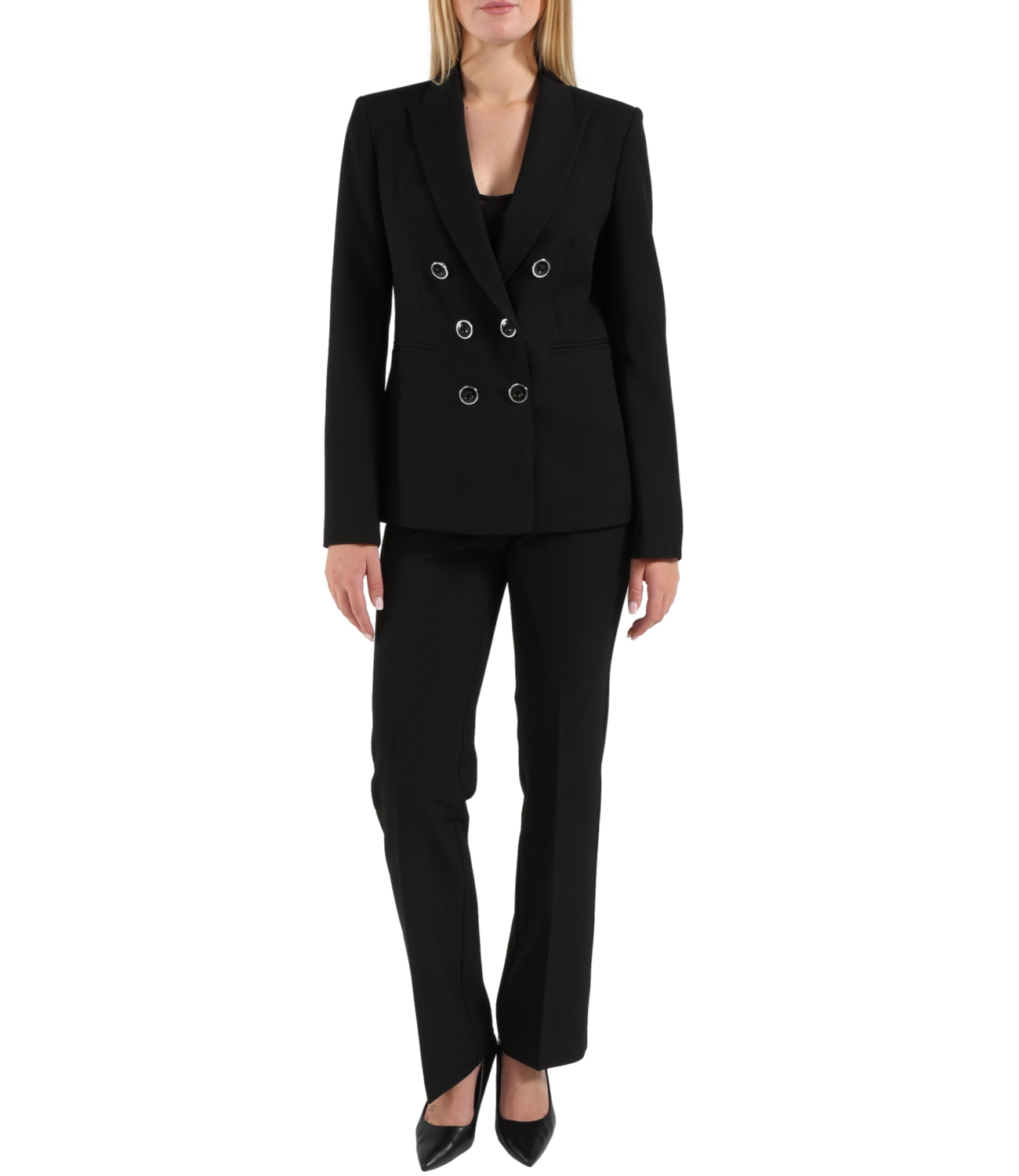 Pinko Pantalone da Donna - Nero Limousine - 107415-A3da