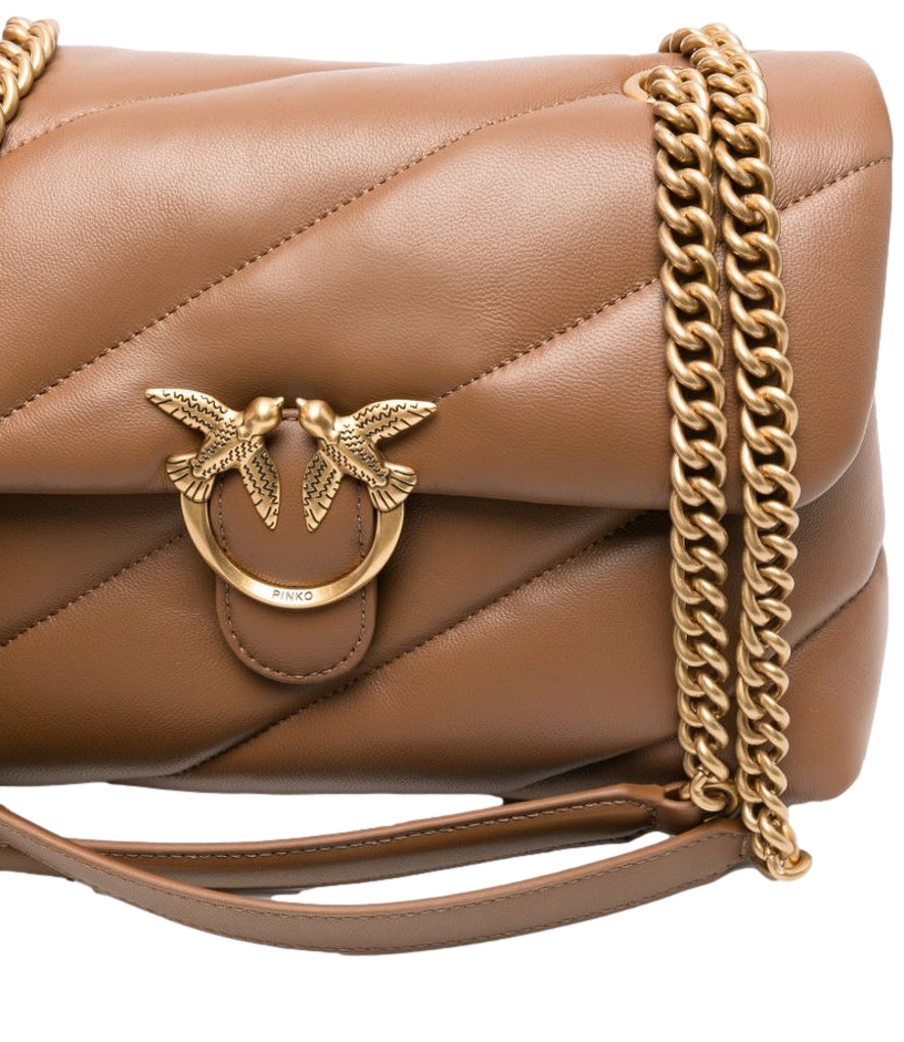 Pinko Borsa da Donna - Marrone CognaC-Antique Gold - 107616-A0f2