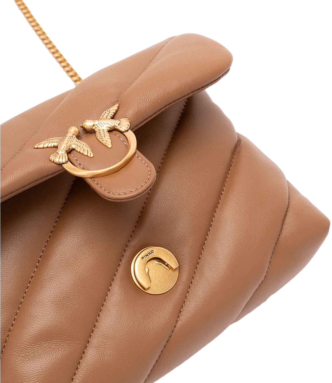 Pinko Borsa da Donna - Marrone CognaC-Antique Gold - 107617-A0f2