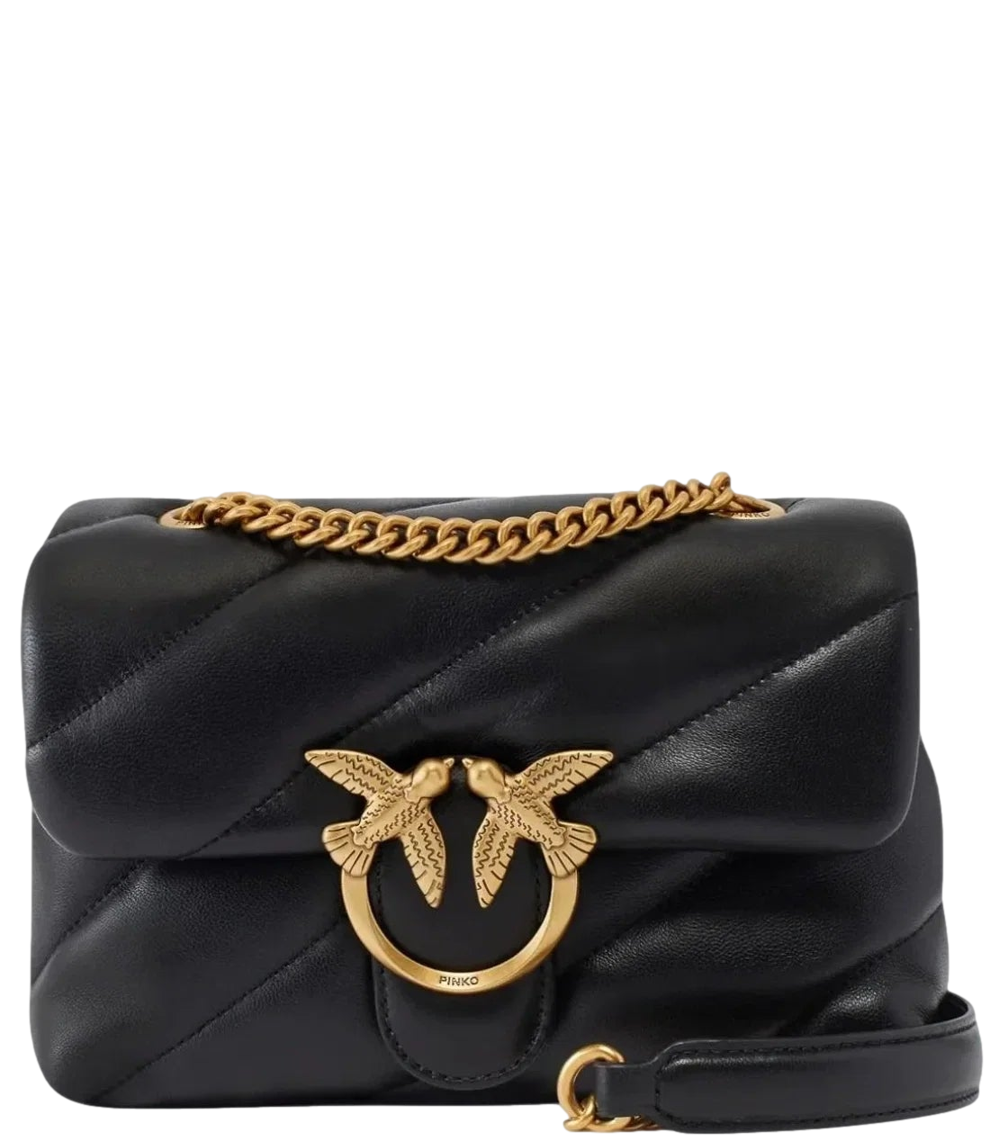Pinko Borsa da Donna - NerO-Antique Gold - 107617-A0f2