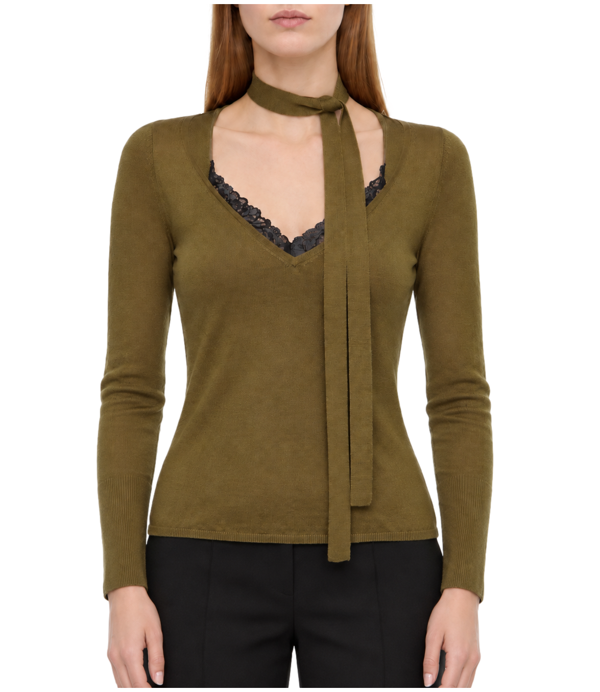 Pinko Maglia da Donna - VerdE-Lucertola - 107775-A3o1