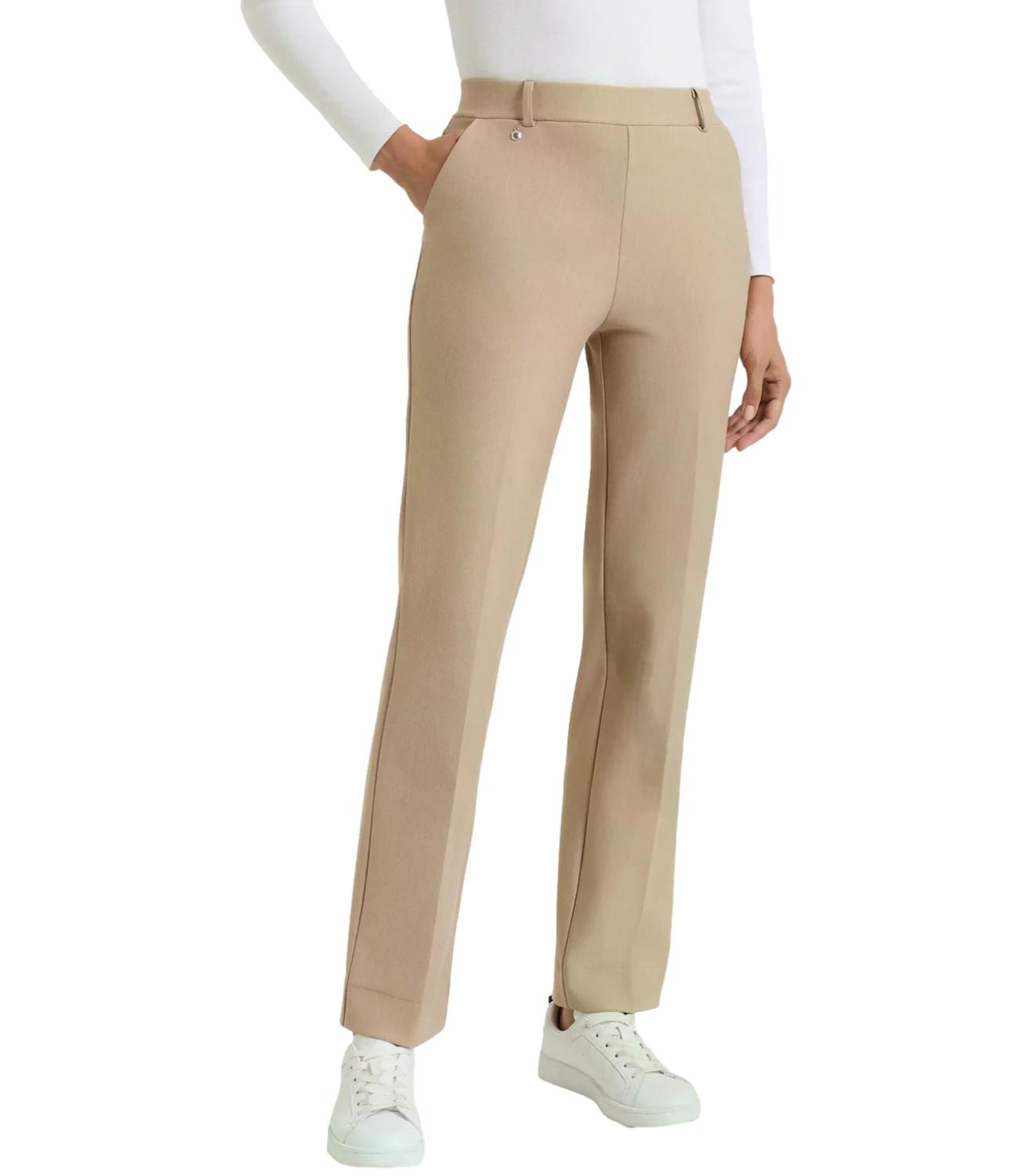 Ragno Pantalone da Donna - Cammello Mel. - Db24pp