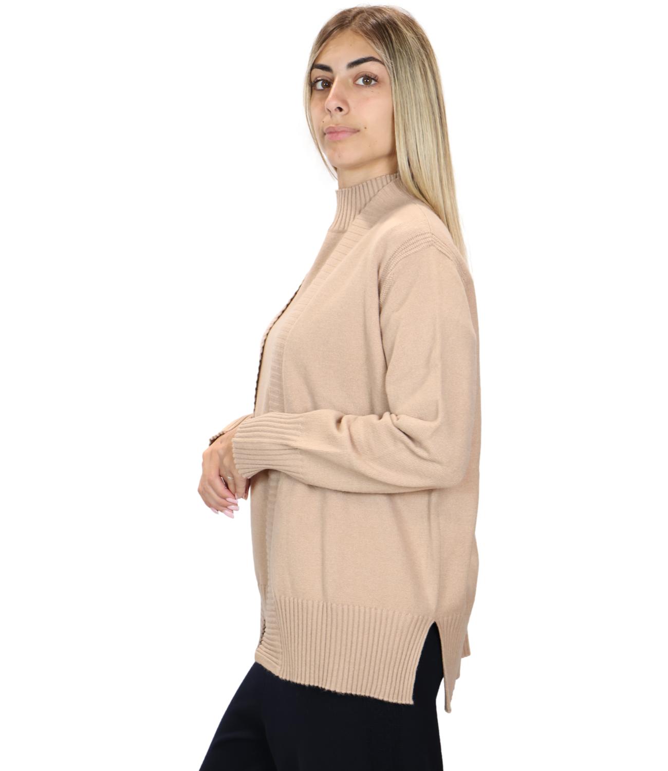 Ragno Cardigan da Donna - Cammello Mel. - Dt49mn