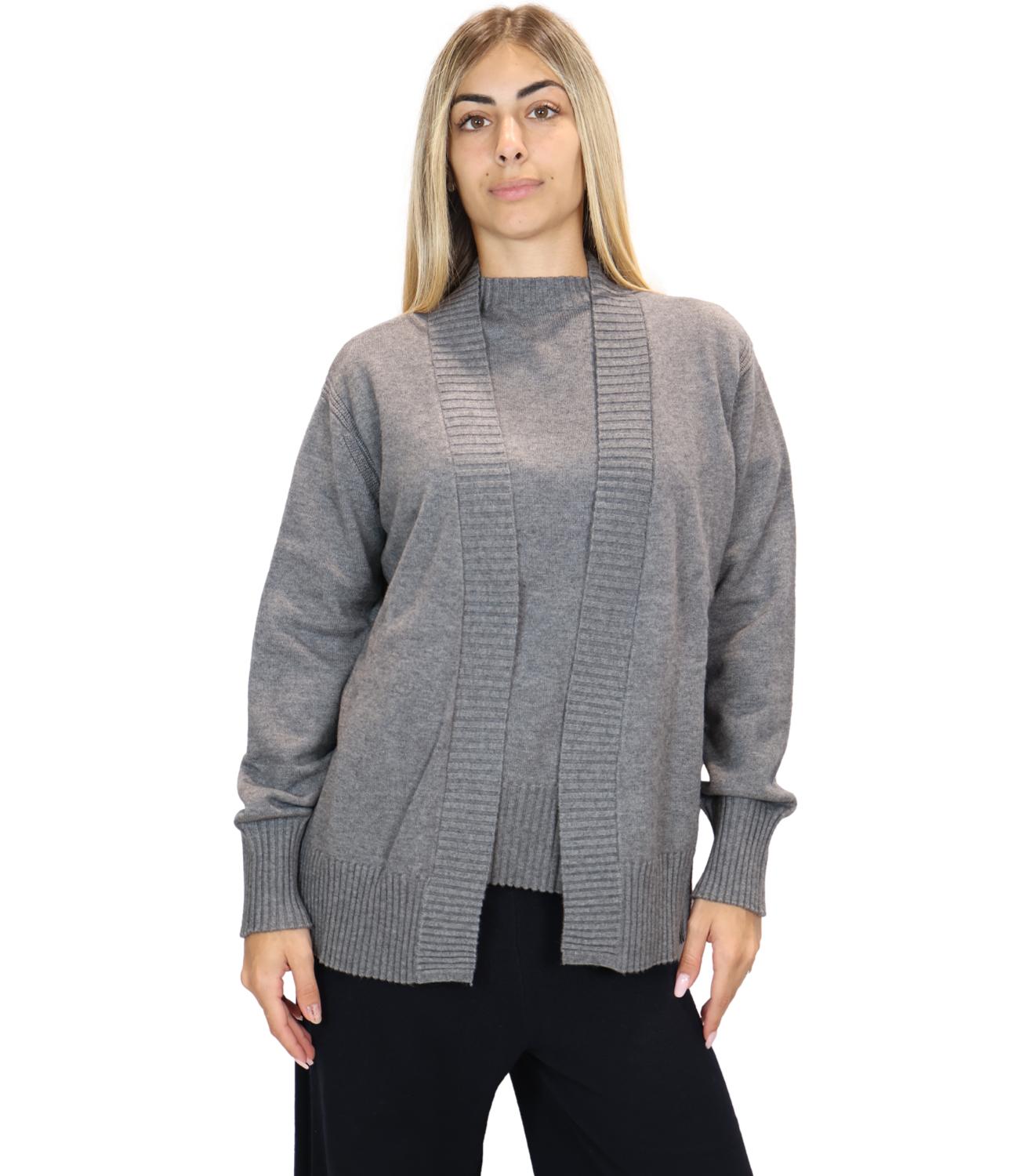 Ragno Cardigan da Donna - Ardesia Mel. - Dt49mn