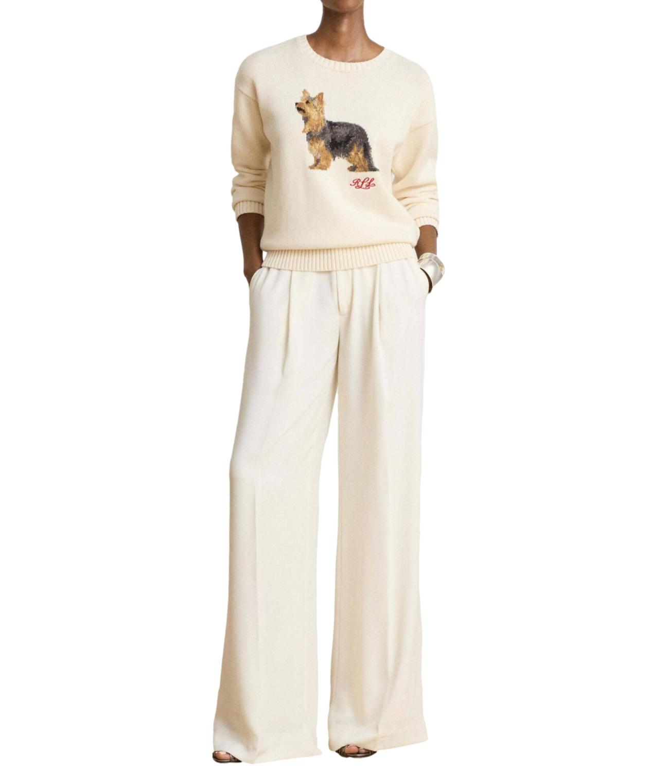 Ralph Lauren Pullover da Donna - Mascarpone Cream Multi - 200b27841