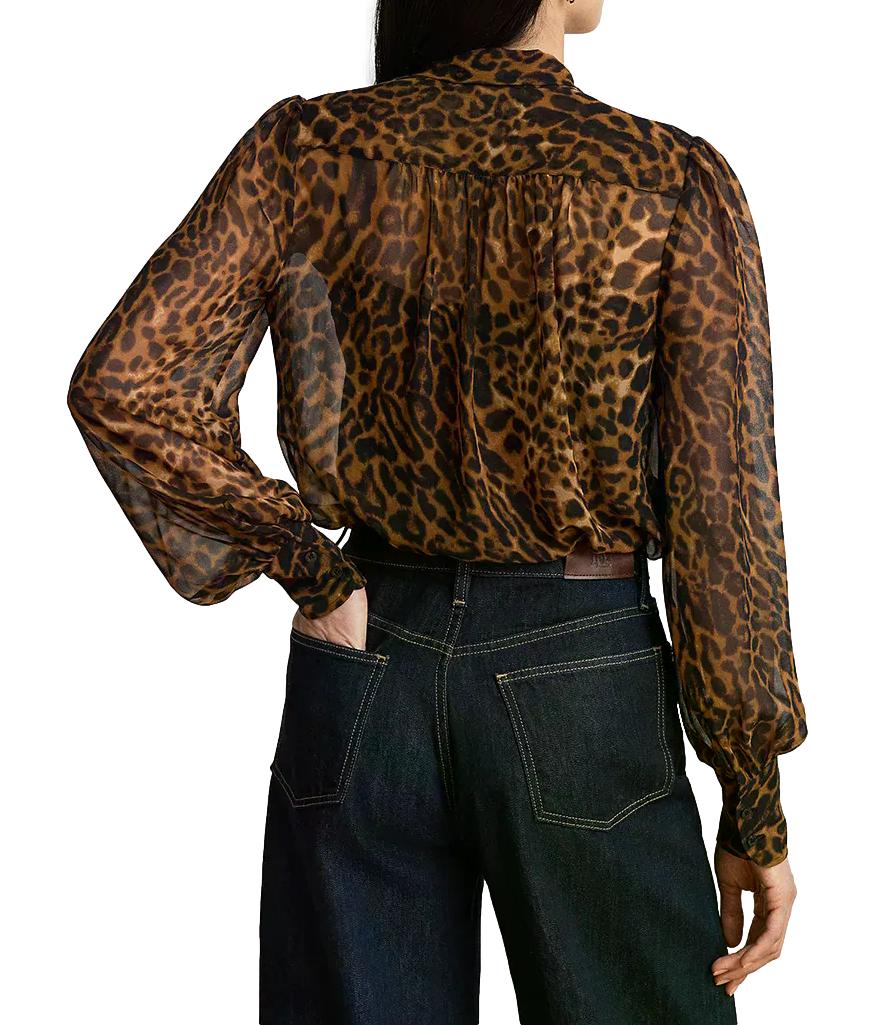 Ralph Lauren Blusa da Donna - Tan Multi - 200b30180