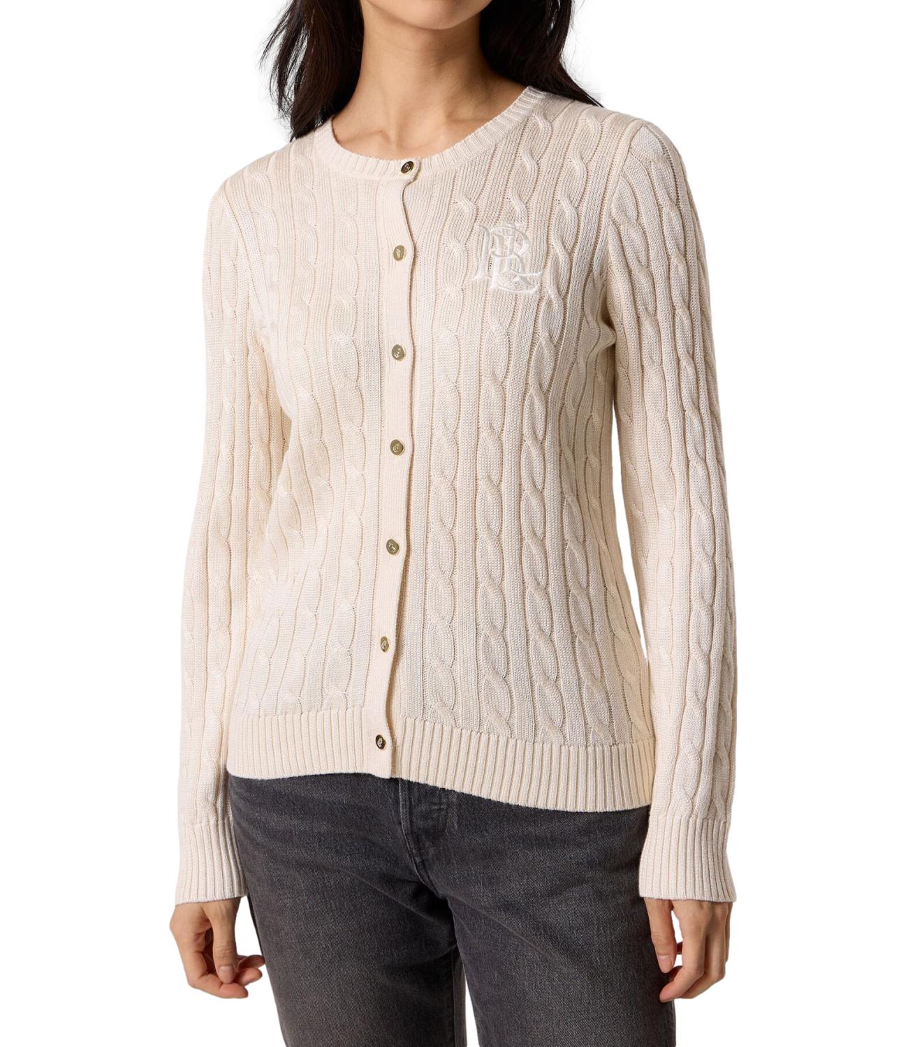 Ralph Lauren Cardigan da Donna - Mascarpone Cream - 200p14040