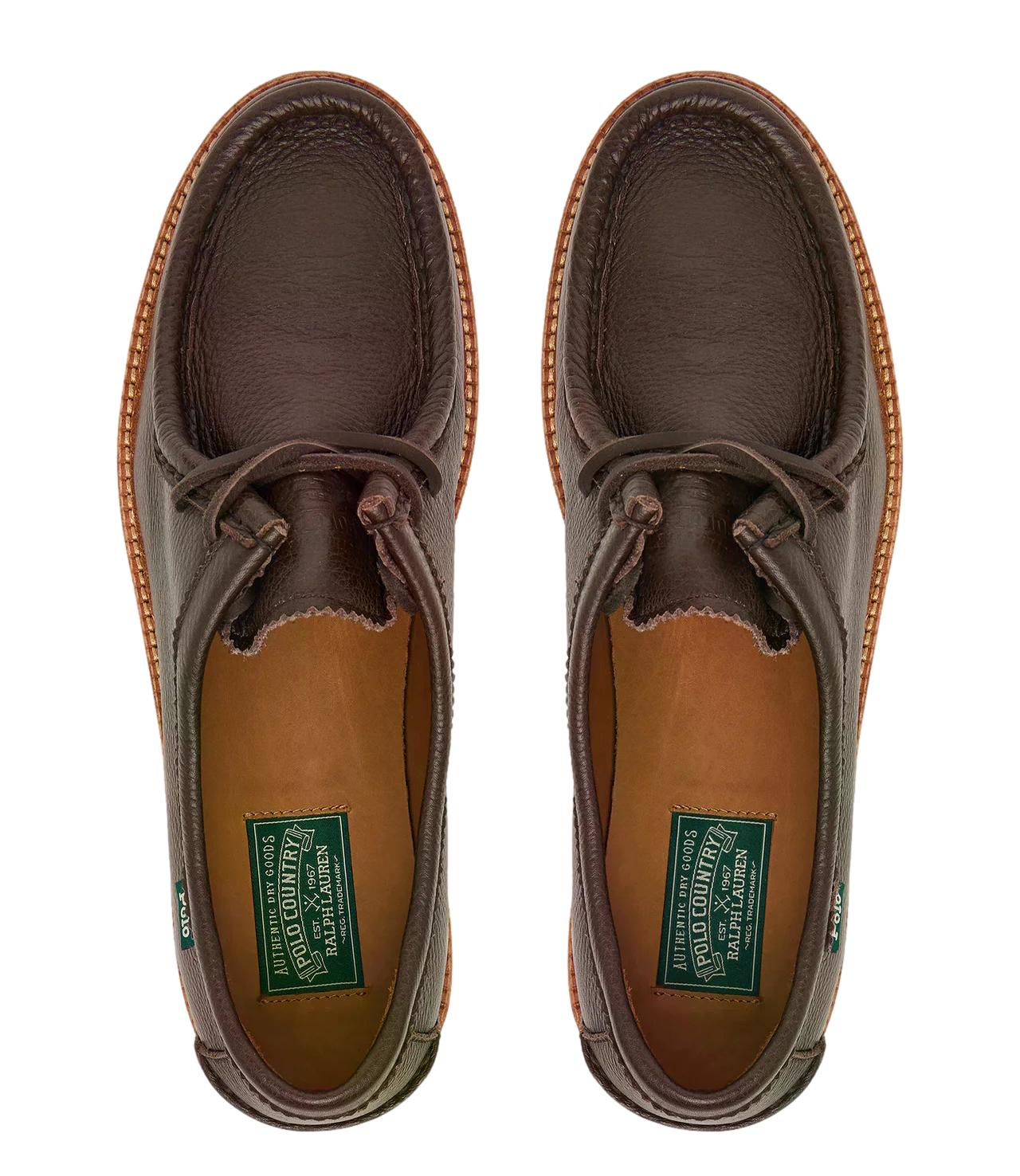 Ralph Lauren Mocassino da Uomo - Dark Brown - 803p15860