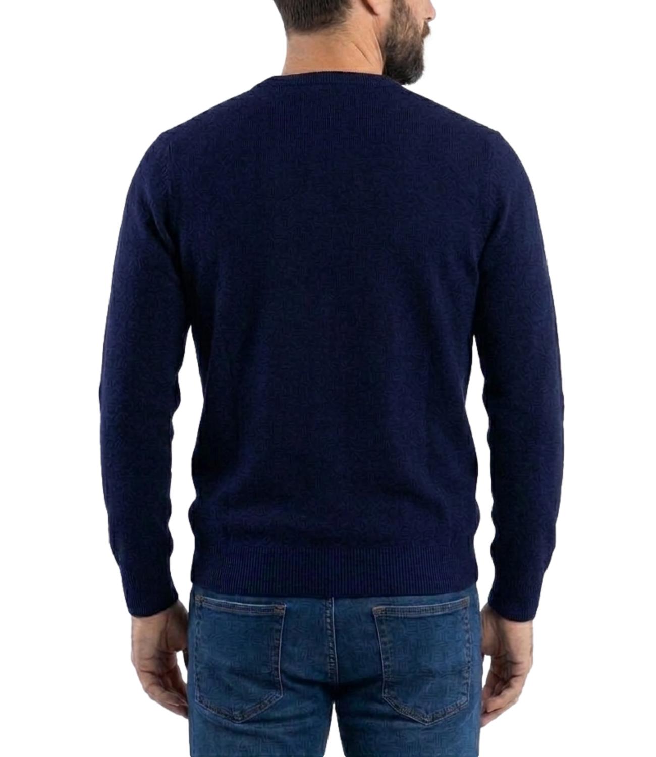 Roy Roger's Pullover da Uomo - Blu Navy - Rru199ct48xxxx