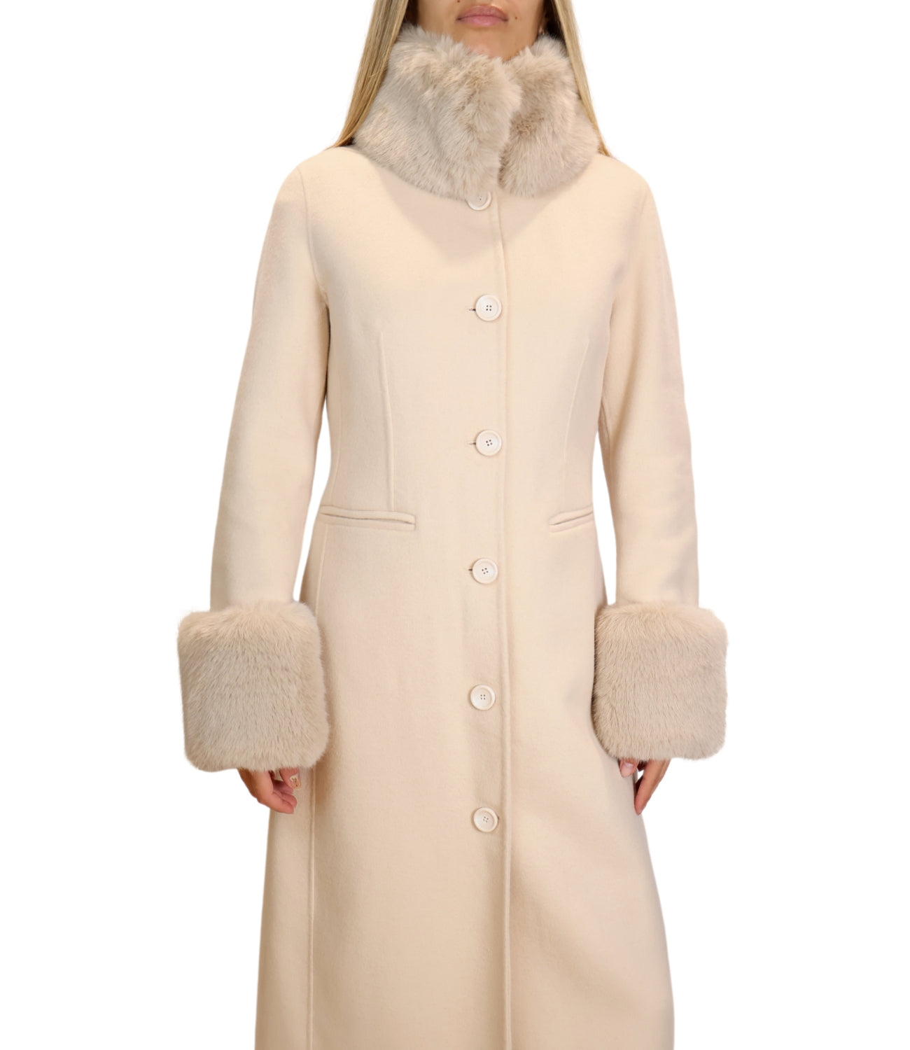 Silence Limited Cappotto da Donna - Cream - Cp930-Aai26