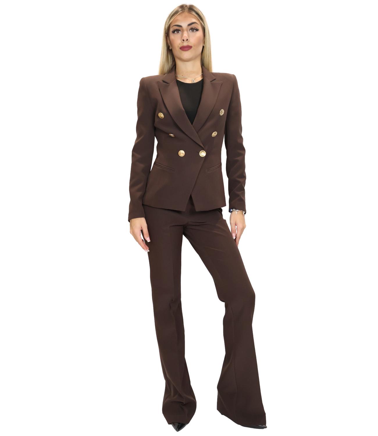 Silence Limited Pantalone da Donna - Dark Brown - Np2003amberai26