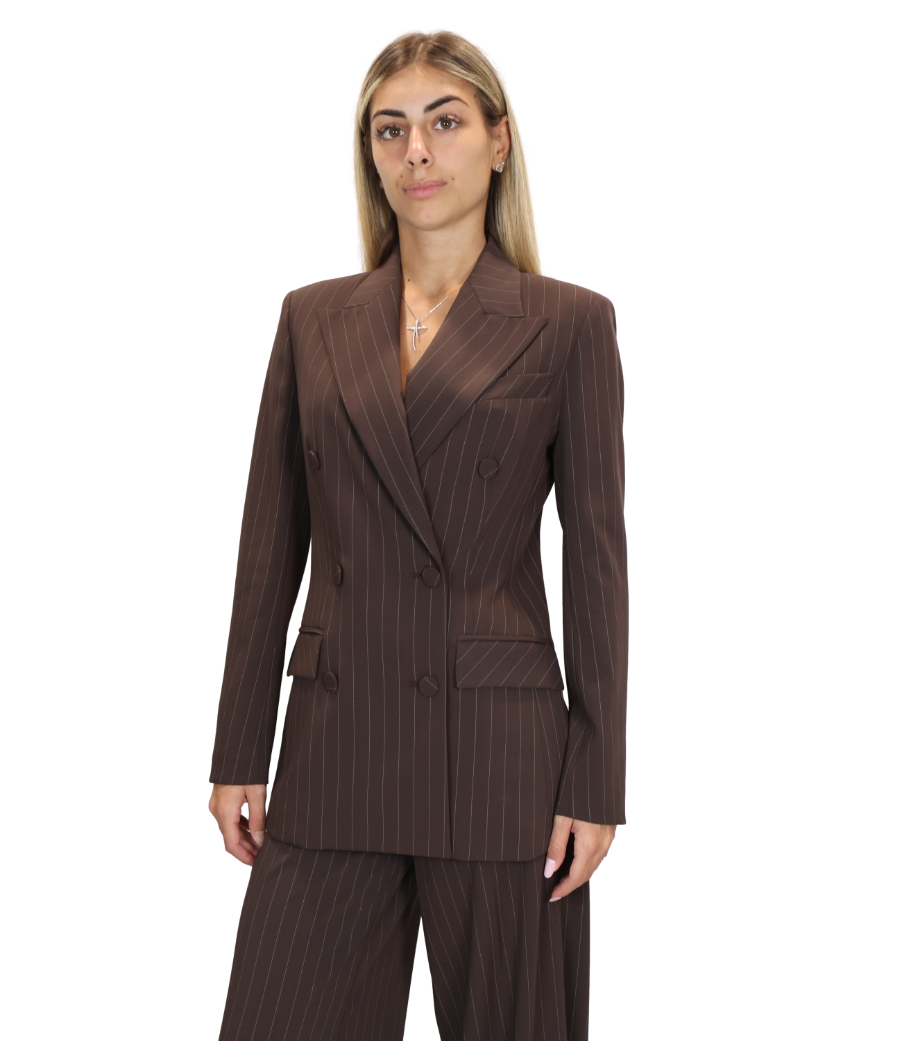 Silence Limited Blazer da Donna - Brown - Sd5065corai26