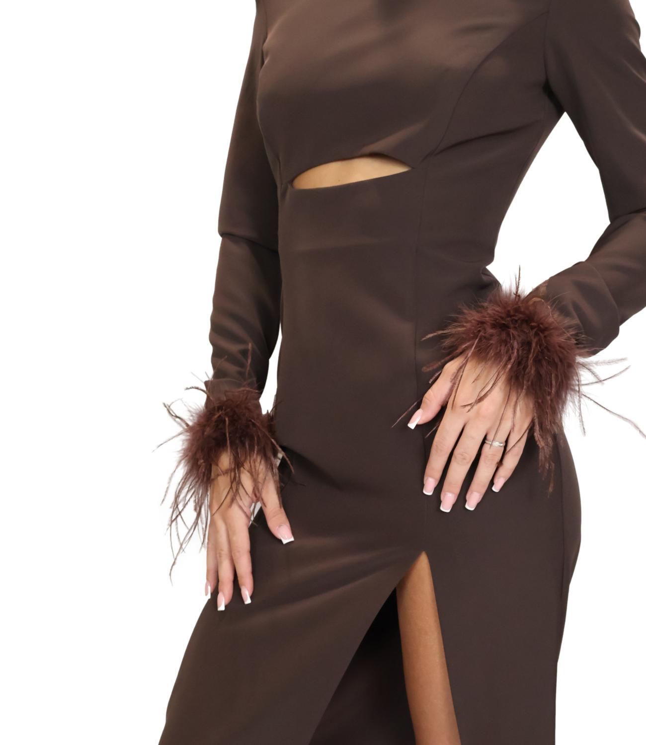 Silence Limited Abito da Donna - Dark Brown - Slab051pluai26