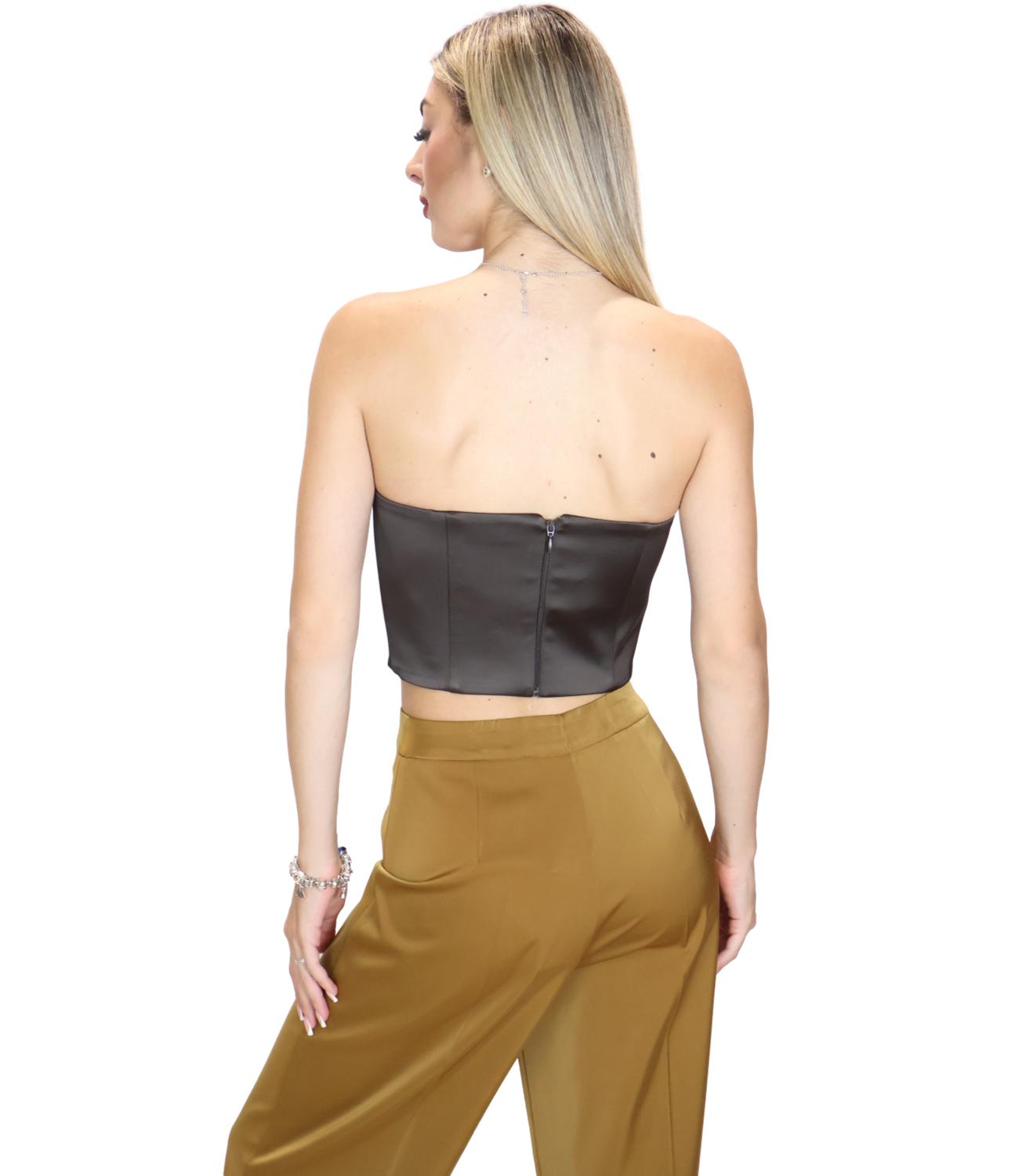 Silence Limited Top da Donna - Dark Brown - Slbo031ai26