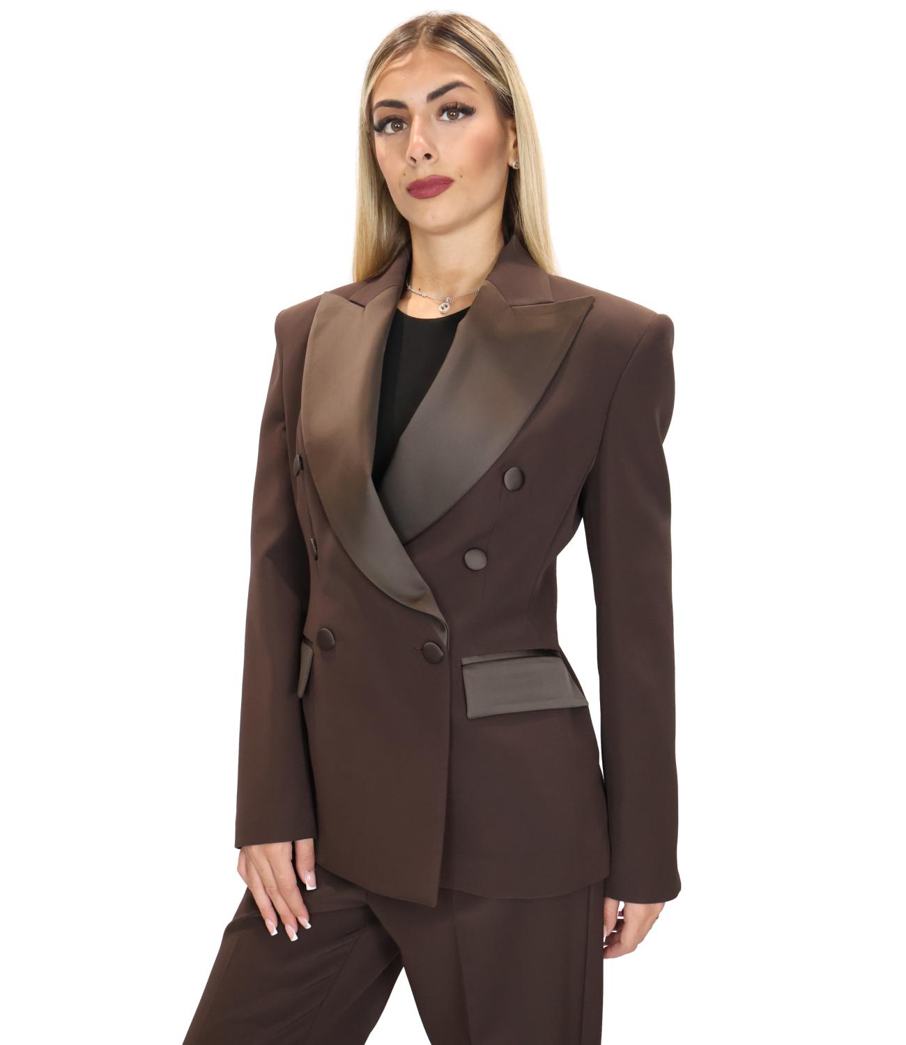 Silence Limited Giacca da Donna - Dark Brown - Slgi023ai26