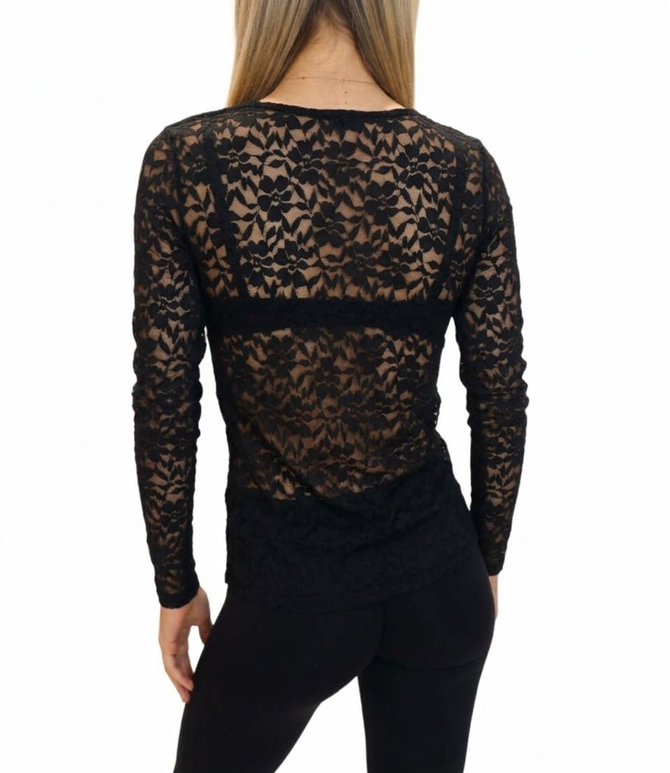 Studio it T-Shirt da Donna - Nero - Th6958