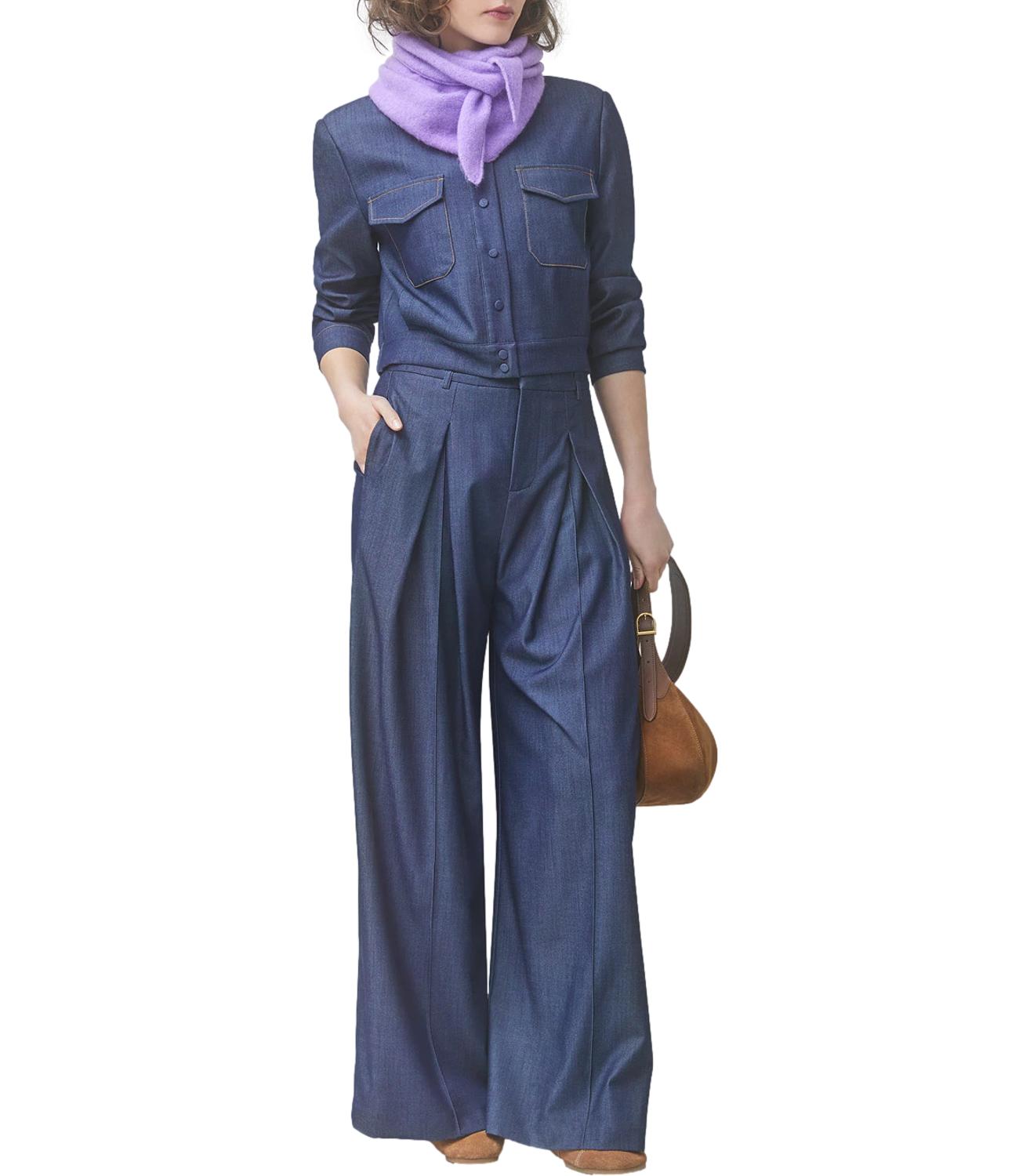 Suncoo Camicia da Donna - 35-Bleu Brut - H26c07266
