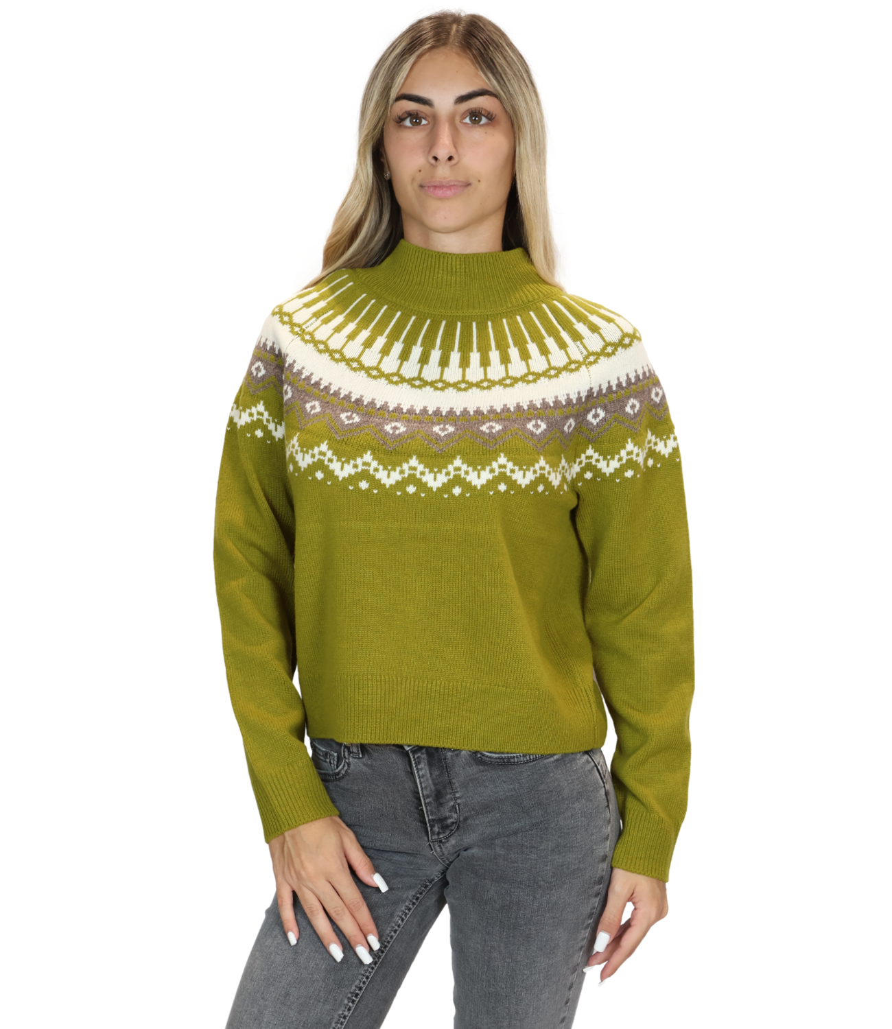 Suncoo Maglia da Donna - 65-Olive - H26m01047