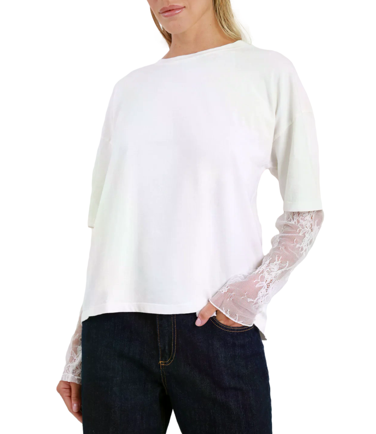 Susy Mix Maglia da Donna - Latte - 11073