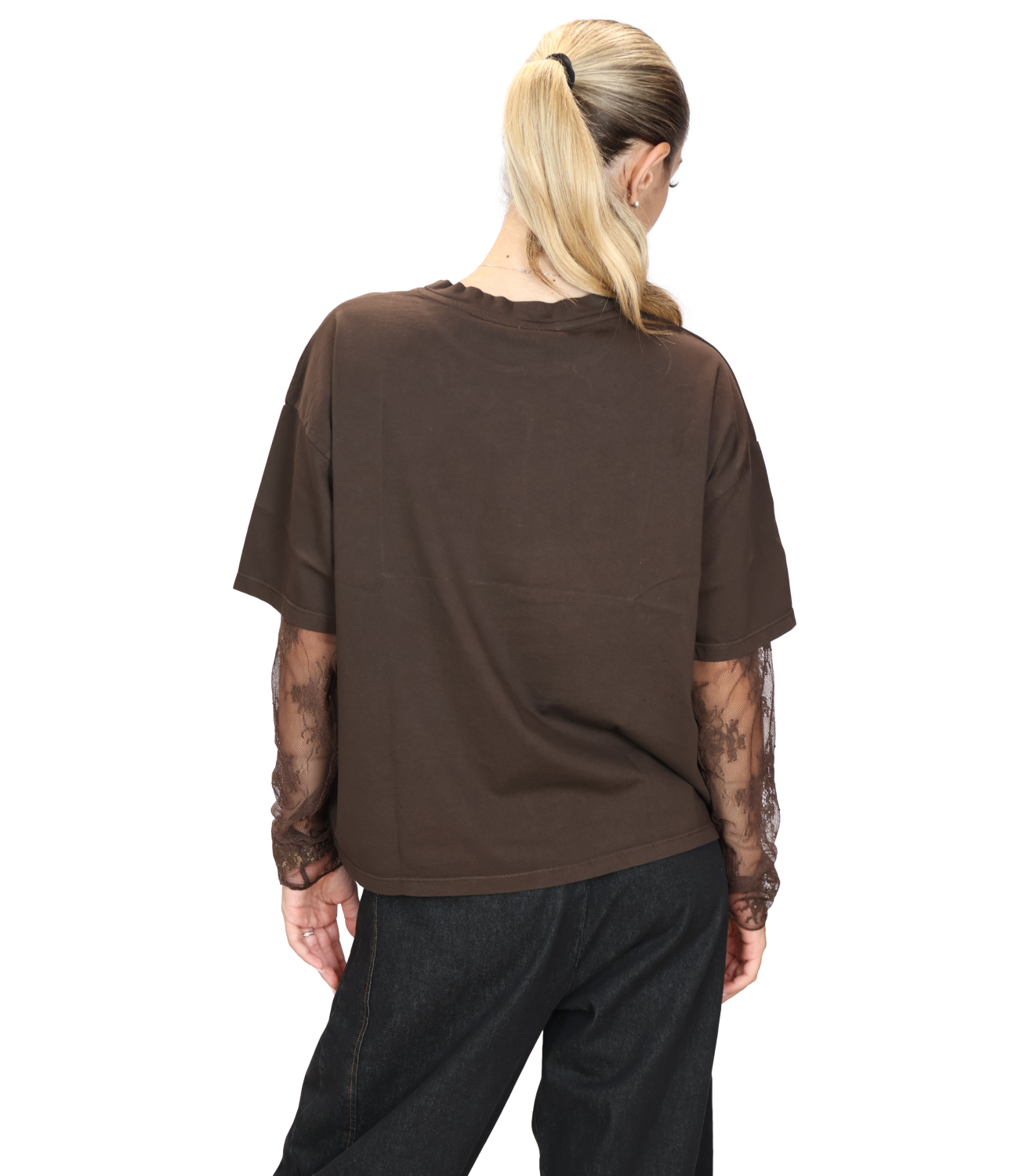 Susy Mix Maglia da Donna - Moro - 11073