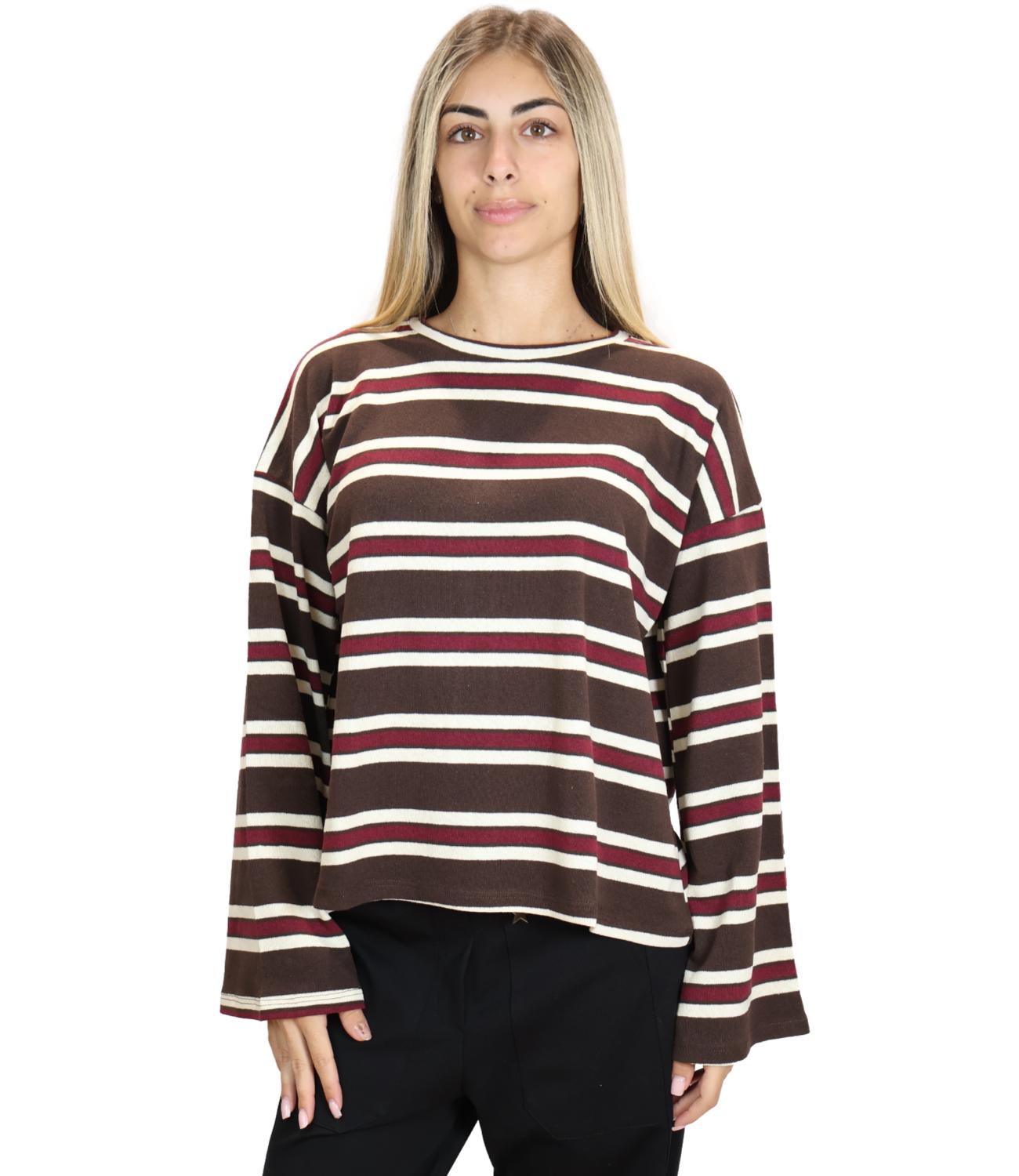Susy Mix Maglia da Donna - Moro - 12491